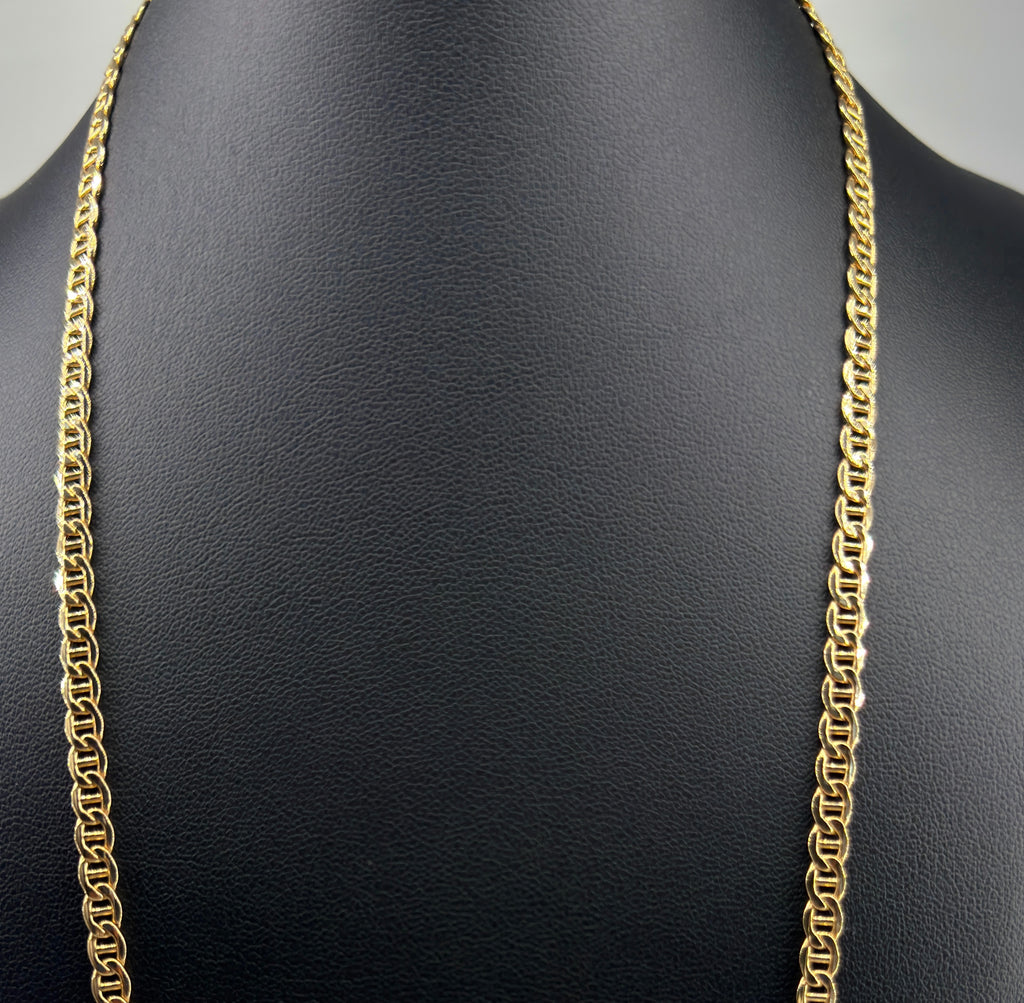 18K Gold Flat Gucci Link Chain – 11.35 g