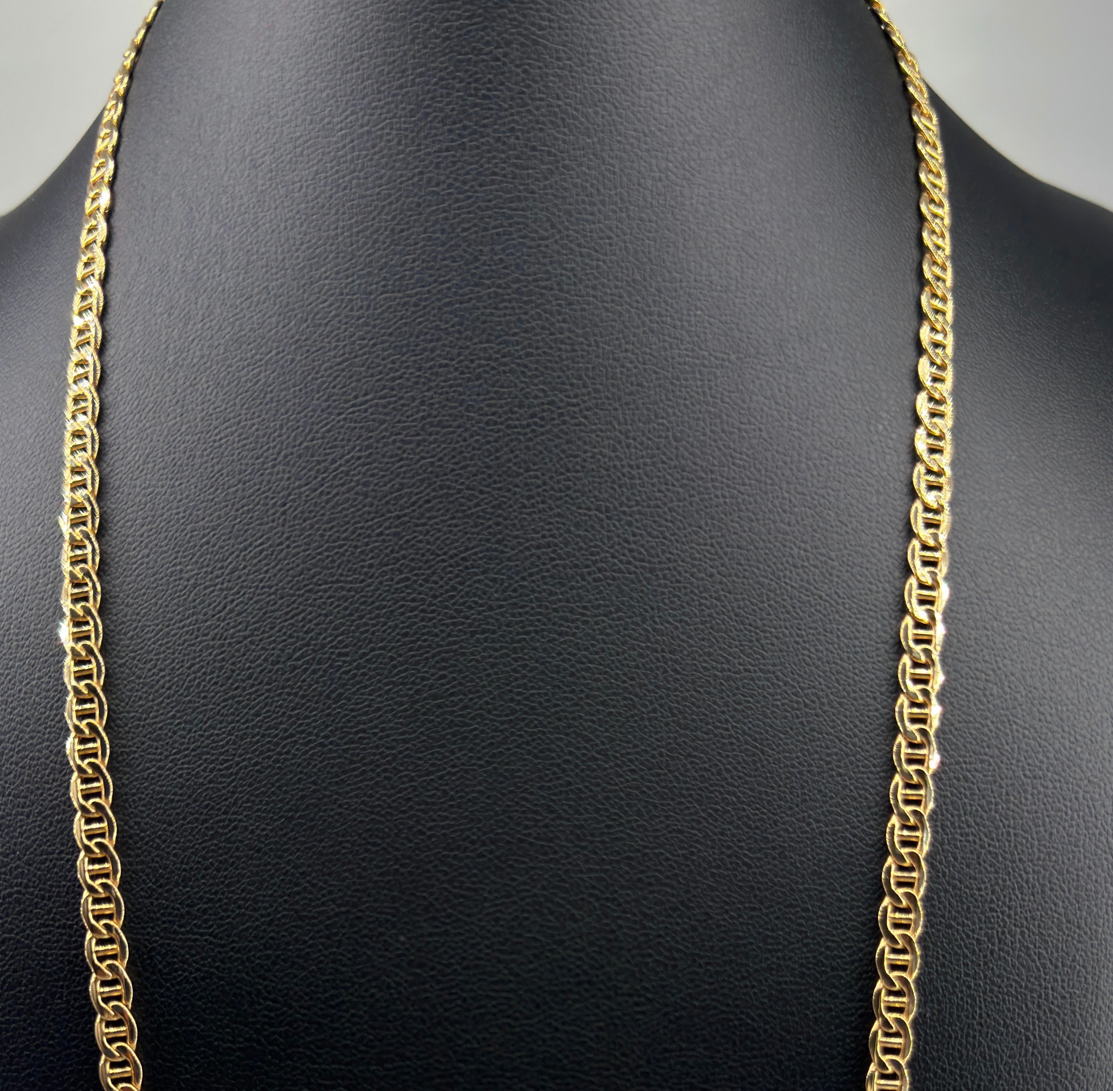 18K Gold Flat Gucci Link Chain – 11.35 g