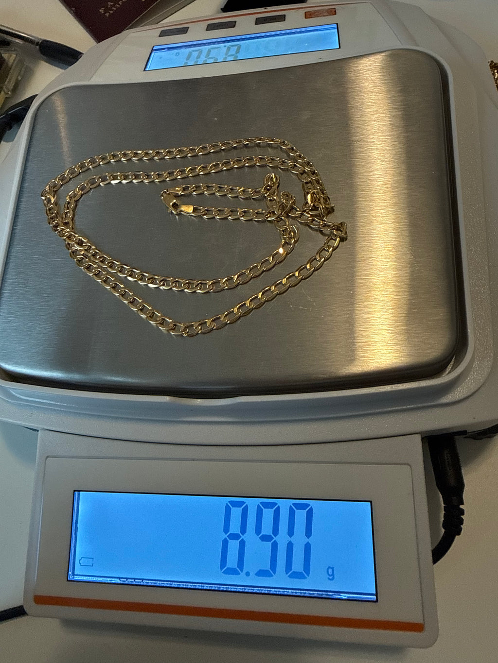 Cadena Cubana Abierta Oro 18K