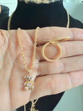 Cadena y dije oso más argollas