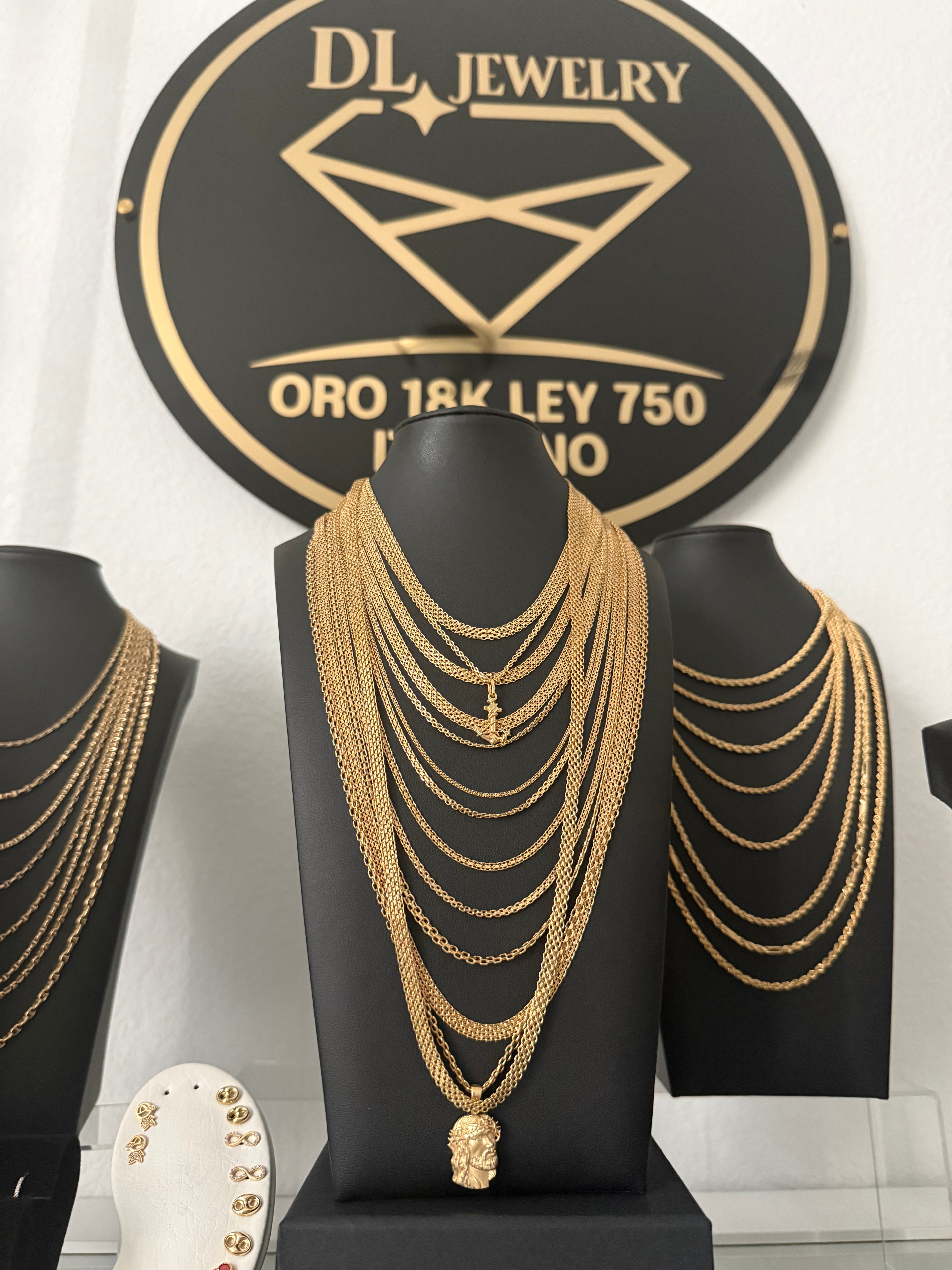 Cadenas tejido Chino oro 18K Italiano