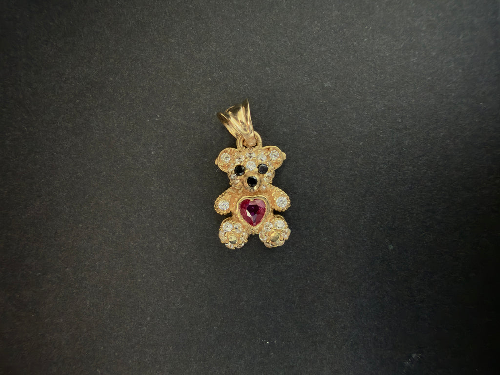 Dije Oso Corazon Oro 18K Italiano