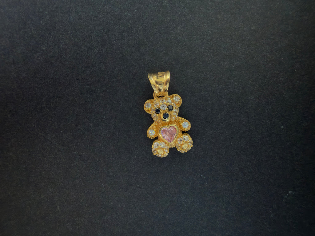 Dije Oso Corazon Oro 18K Italiano