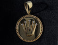 Dije R.X Zirconia Blanca Oro 18K Italiano 11.05  g