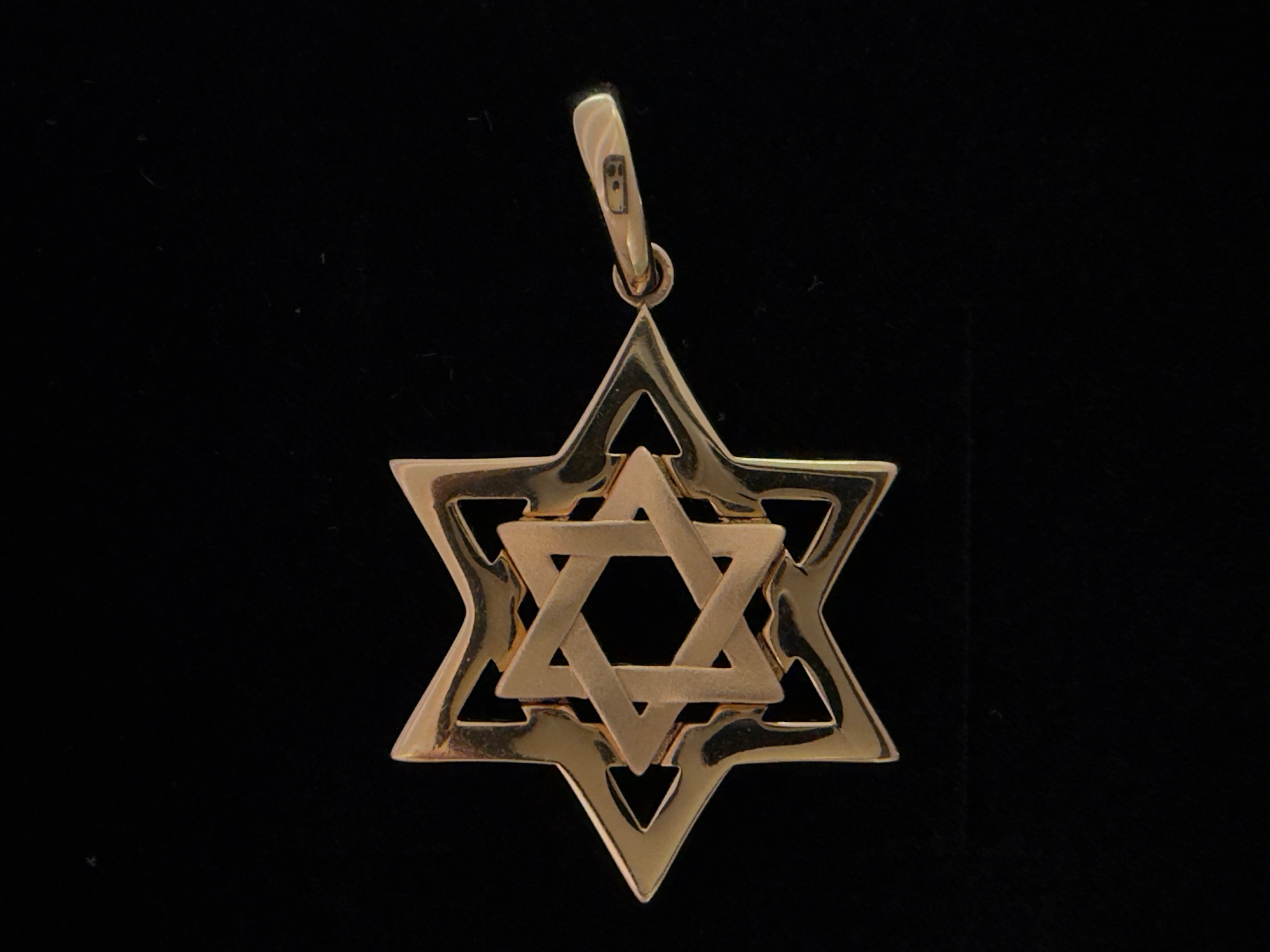 Dije Estrella de David Oro 18K Italiano 3.60  g