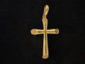 Dije Cruz Zirconias Blancas Oro 18K Italiano 2.92  g