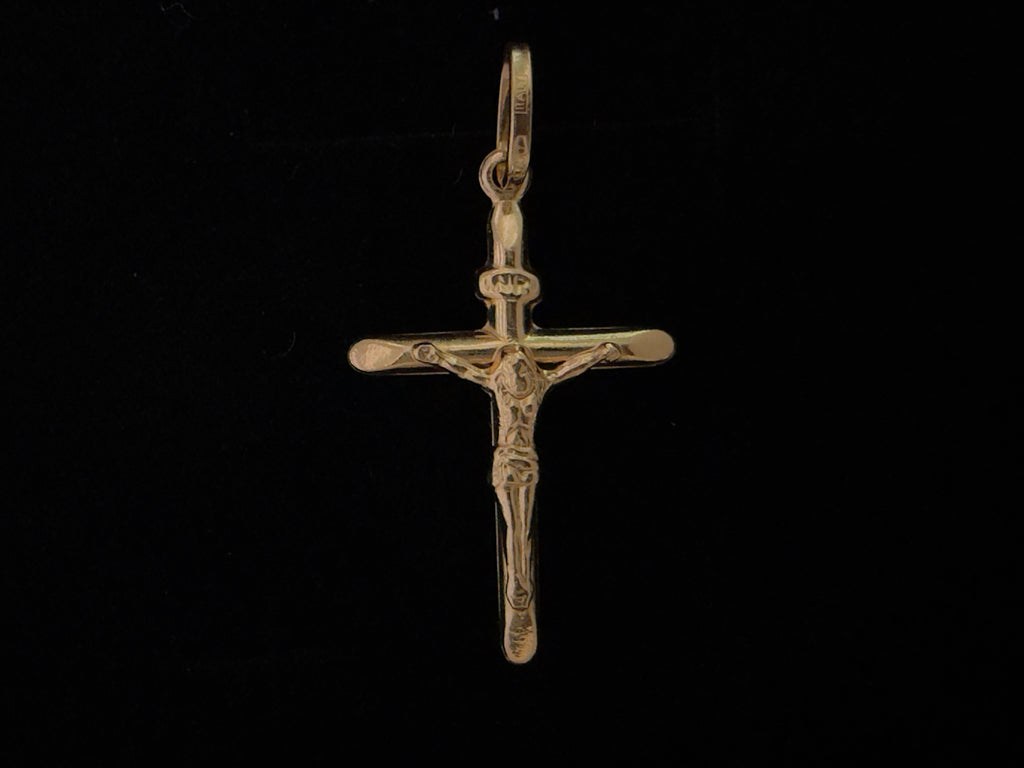 Dije Cruz Cristo Oro 18K Italiano 0.73  g