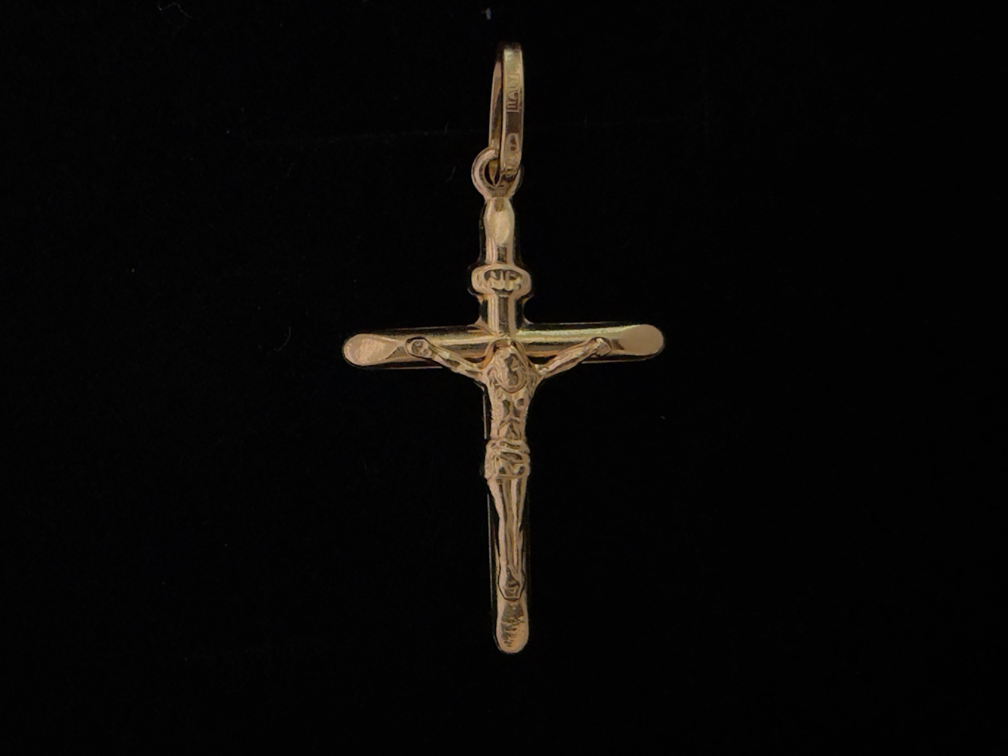 Dije Cruz Cristo Oro 18K Italiano 0.73  g