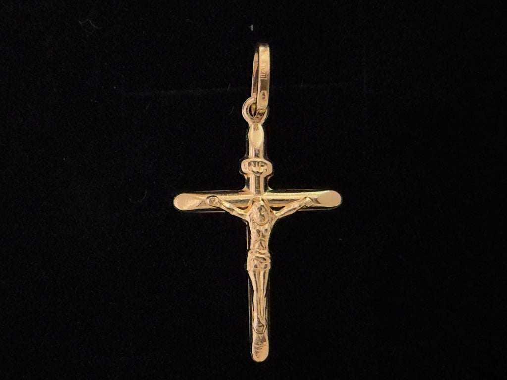 Dije Cruz Cristo Oro 18K Italiano 0.73  g