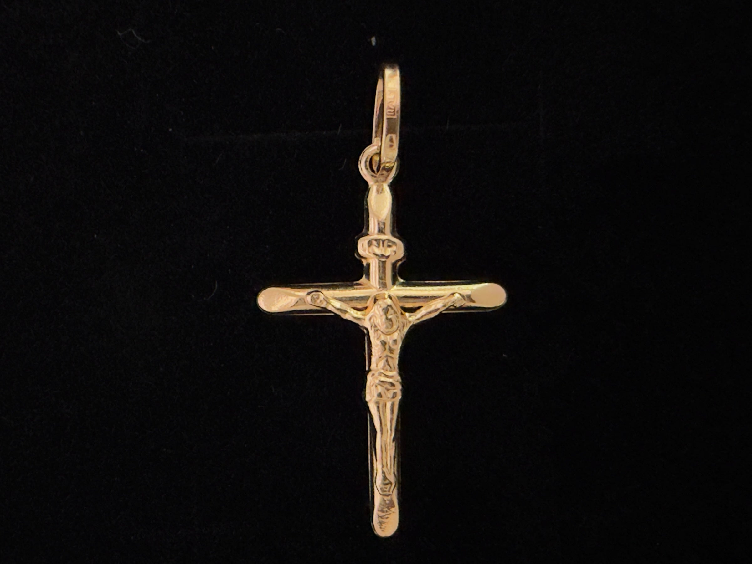 Dije Cruz Cristo Oro 18K Italiano 0.73  g
