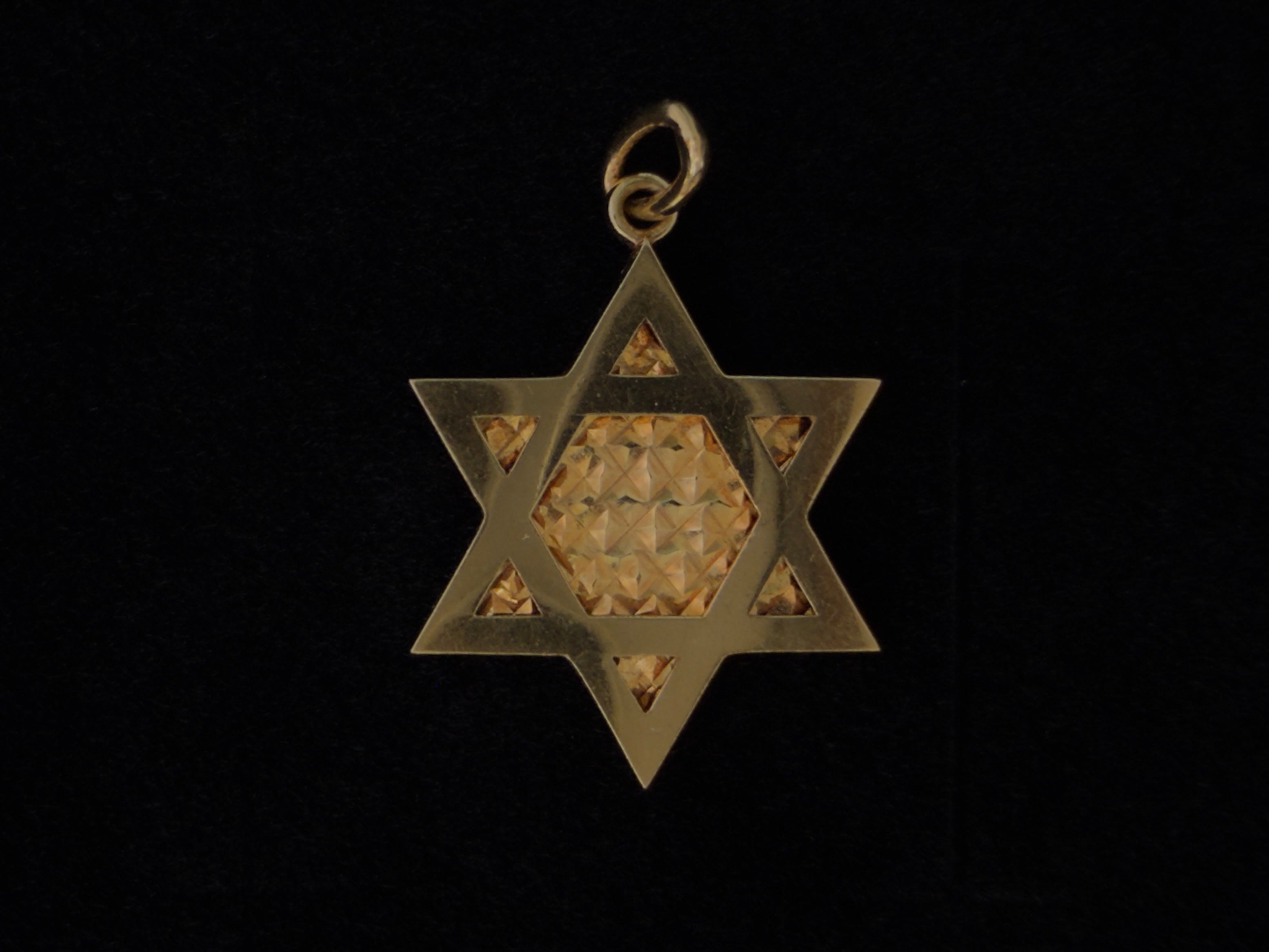 Dije Estrella de David Oro 18K Italiano 2.84  g