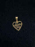 Dije Corazon Mamá Oro 18K Italiano 0.75 g