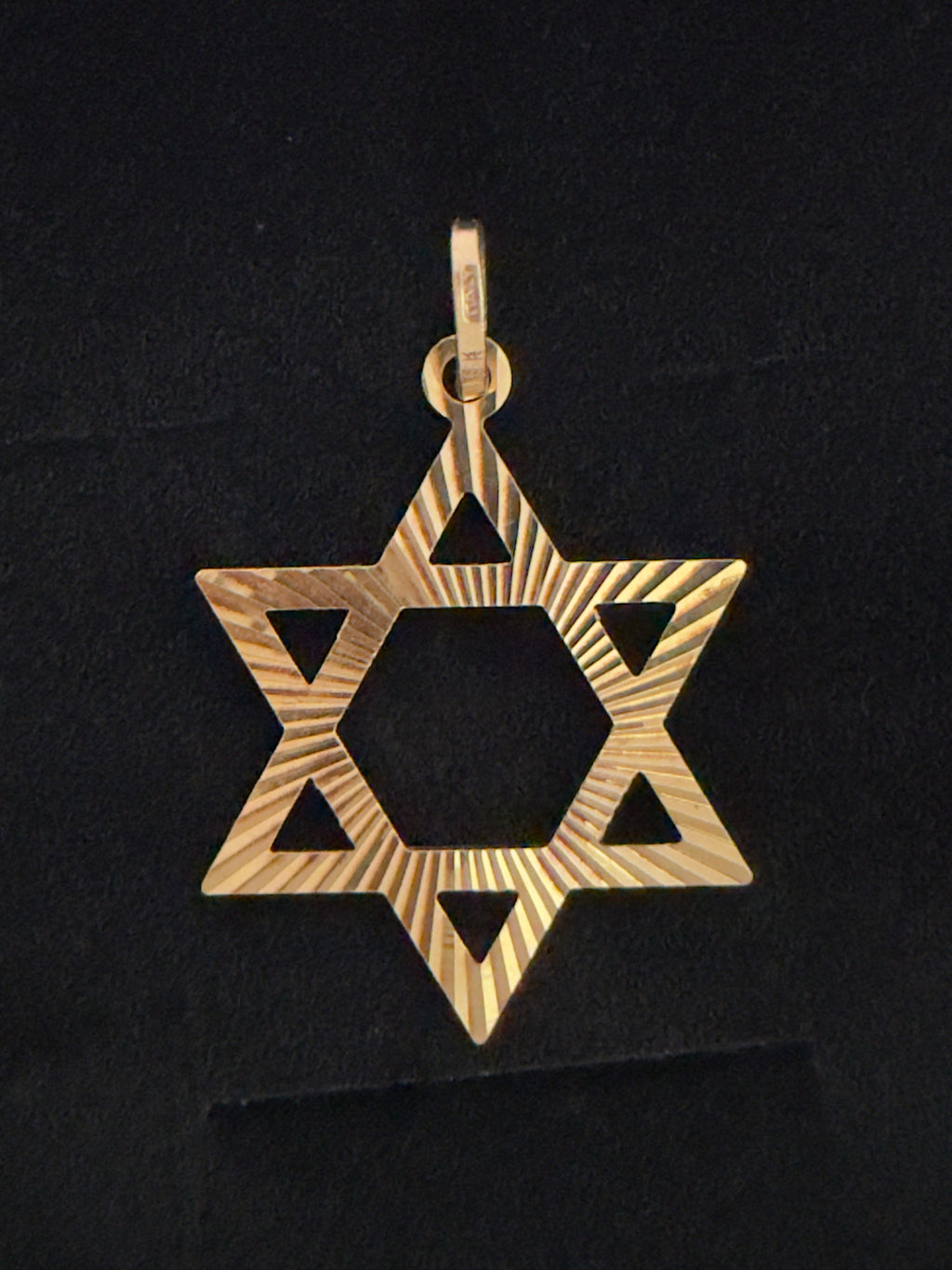 Dije Estrella de David Oro 18K Italiano