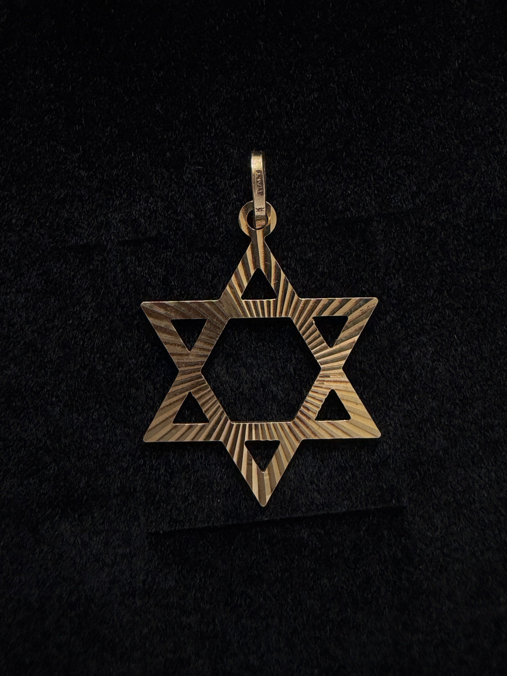 Dije Estrella de David Oro 18K Italiano