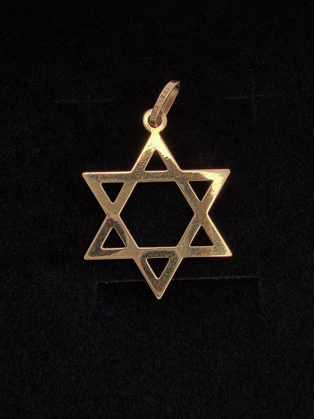 Dije Estrella de David Oro 18K Italiano