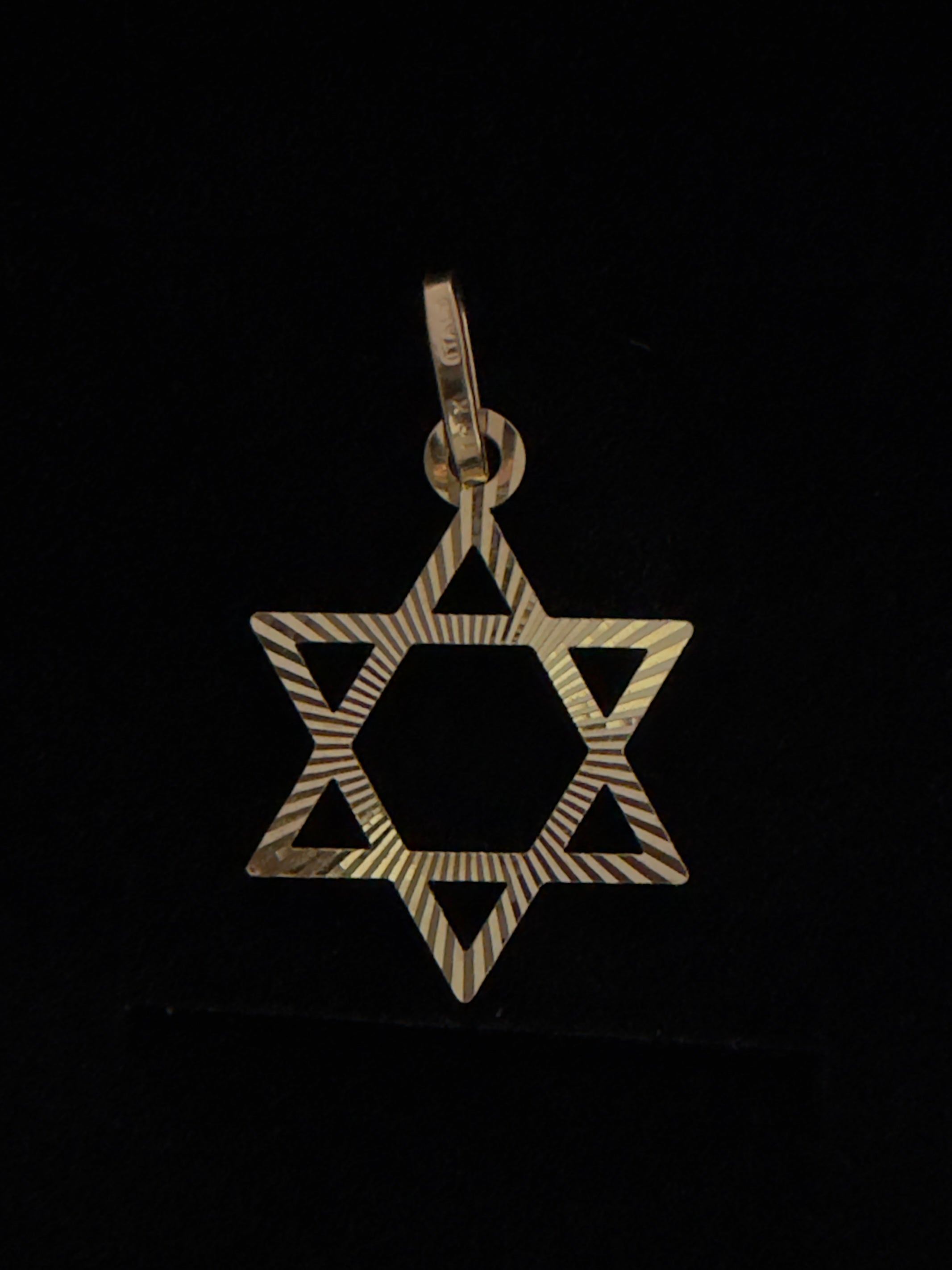 Dije Estrella de David Oro 18K Italiano