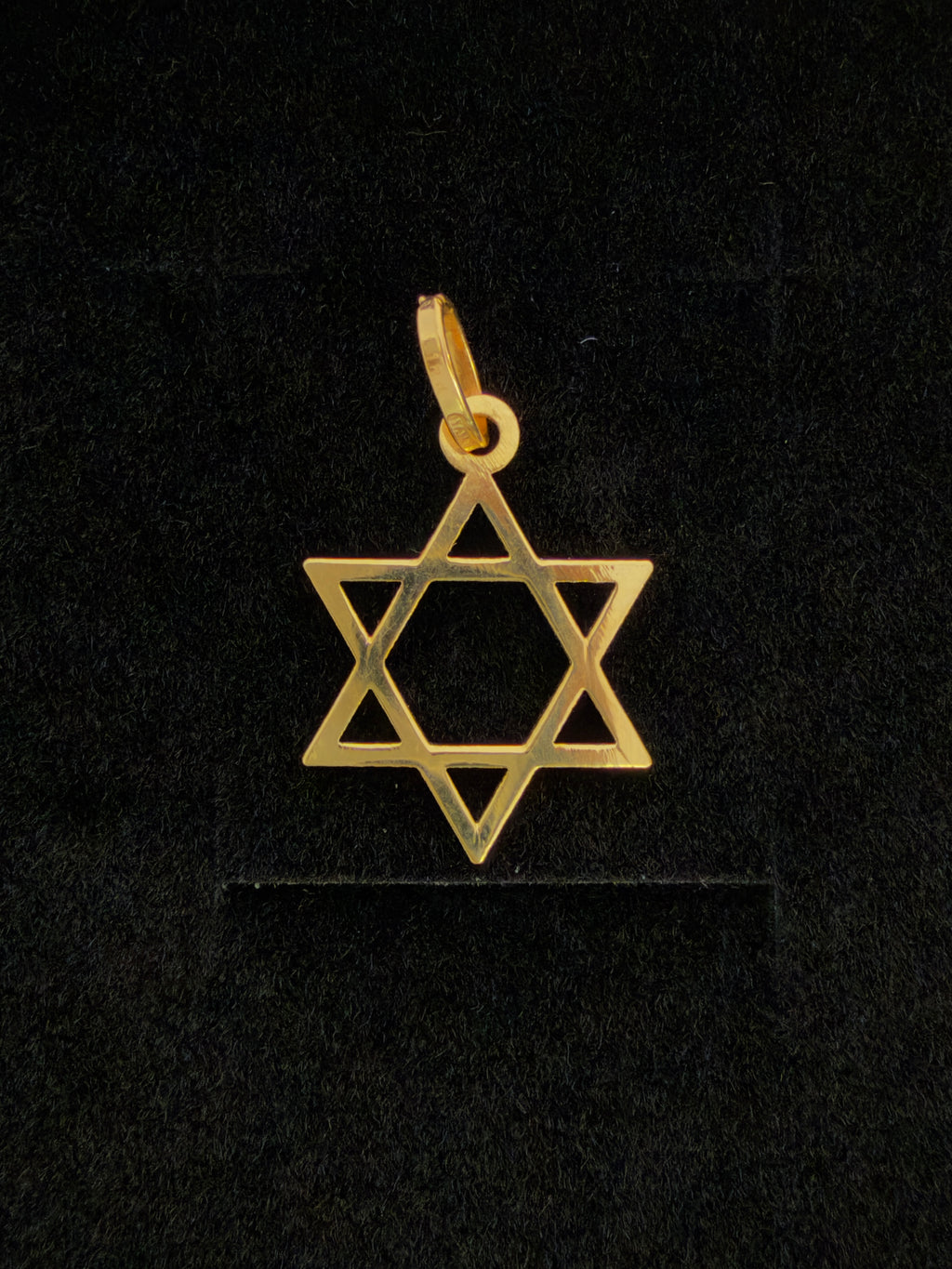 Dije Estrella de David Oro 18K Italiano