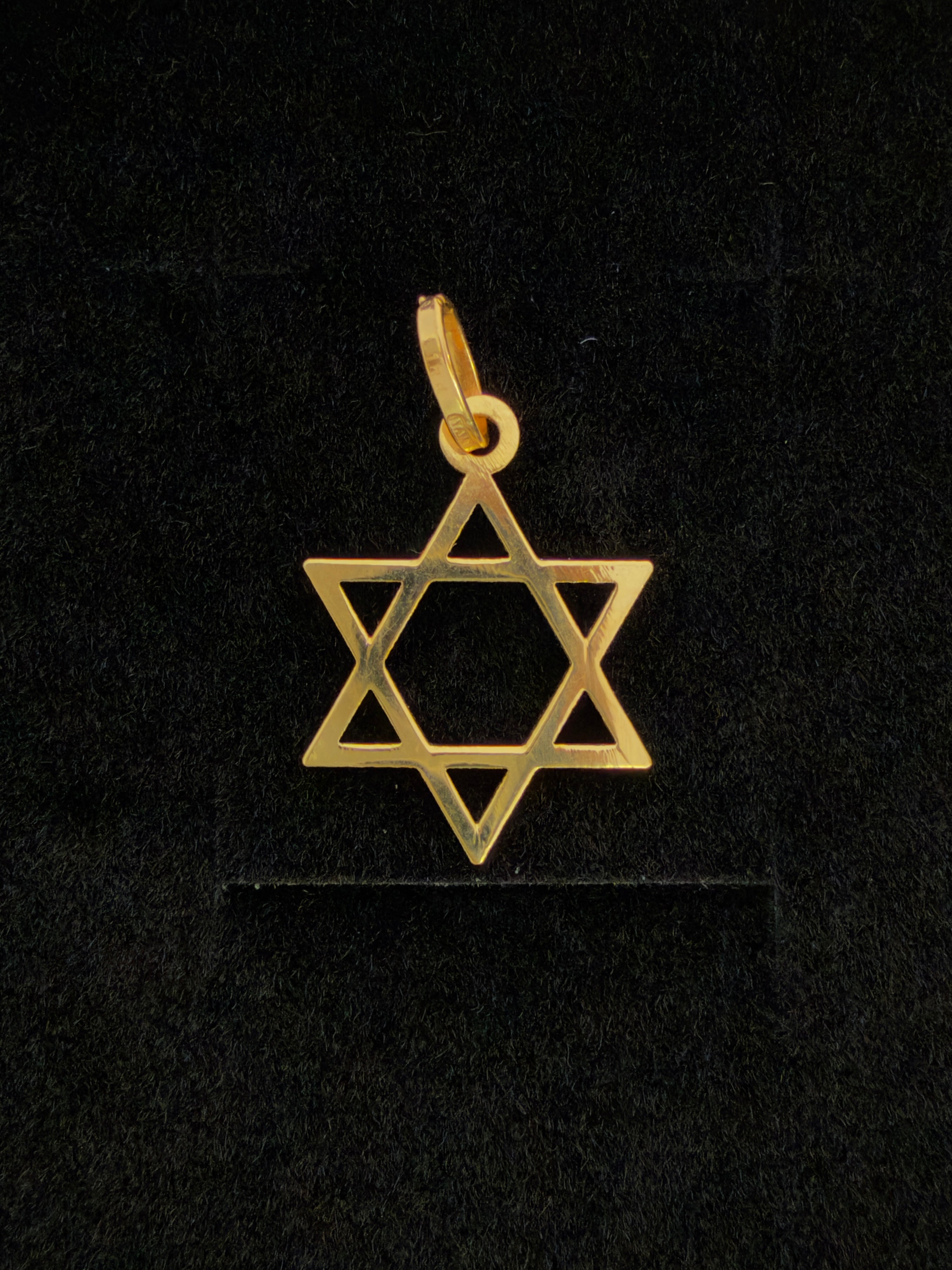 Dije Estrella de David Oro 18K Italiano