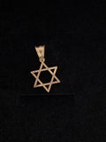 Dije Estrella de David Oro 18K Italiano 0.68  g