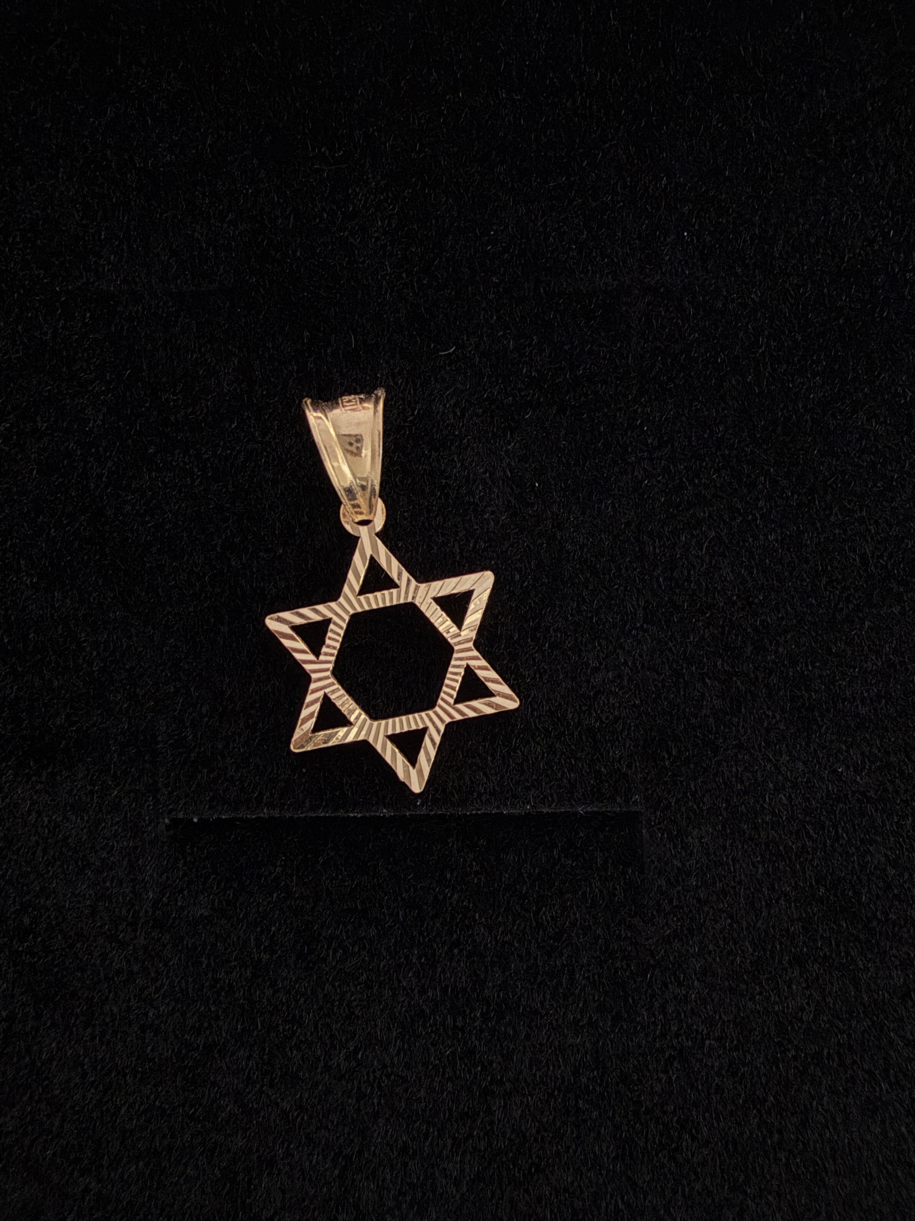 Dije Estrella de David Oro 18K Italiano 0.68  g