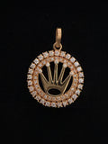 Dije R.X Zirconias Blancas Oro 18K Italiano 3.04  g