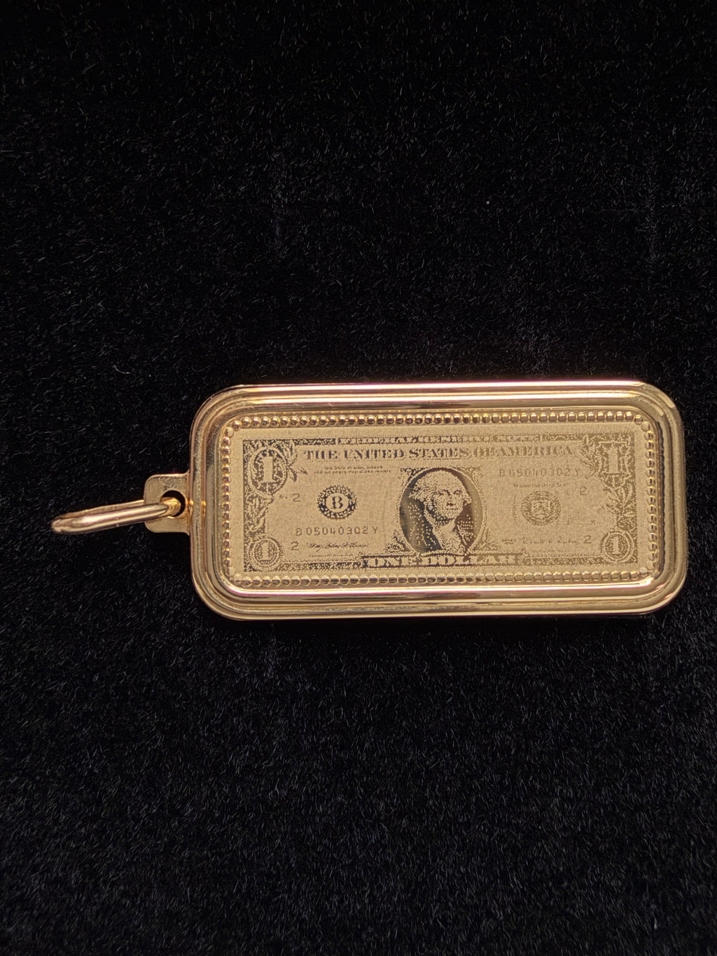 Dije Dolar Oro 18K Italiano