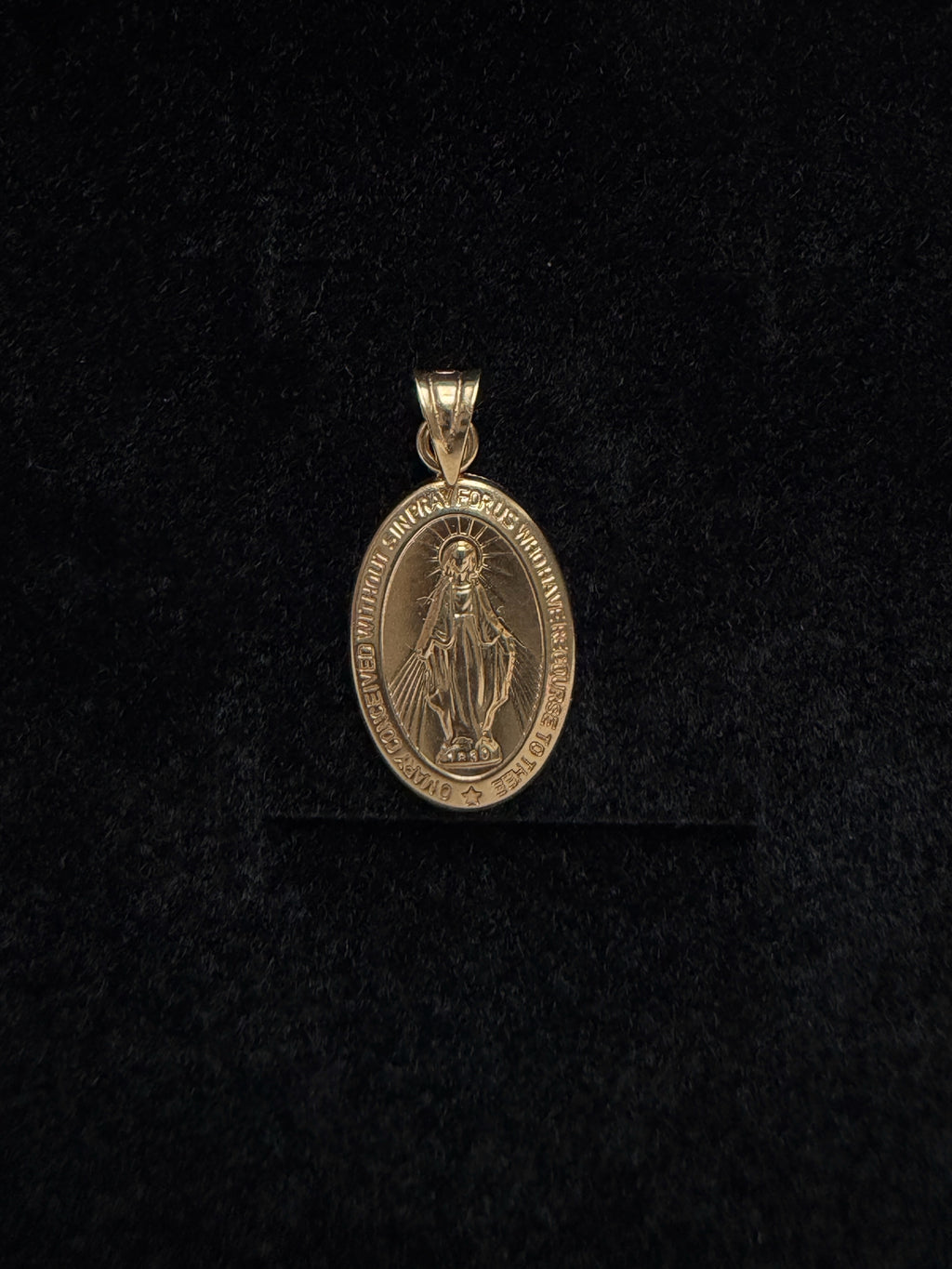 Dije Virgen Maria Oro 18K Italiano