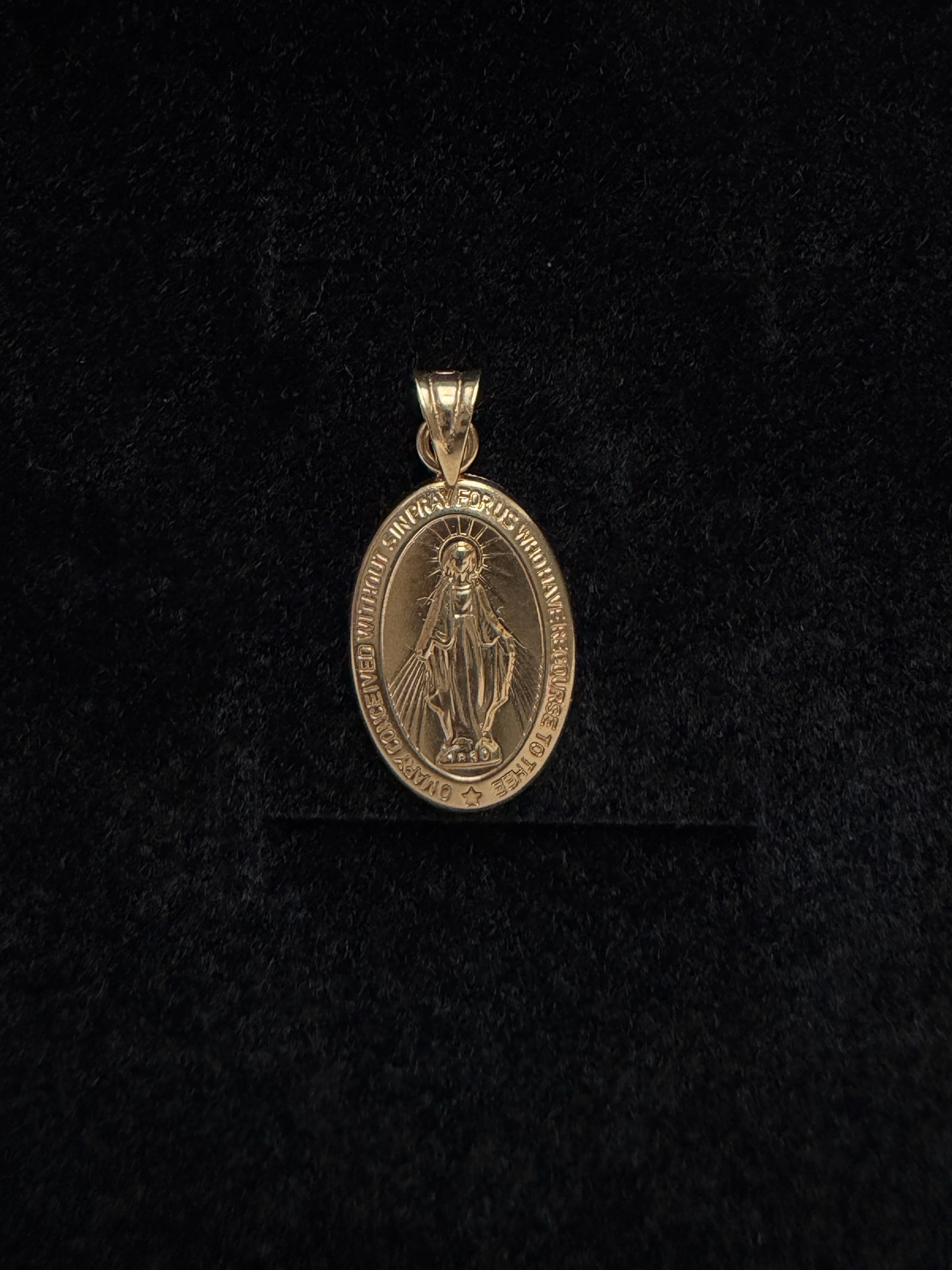 Dije Virgen Maria Oro 18K Italiano