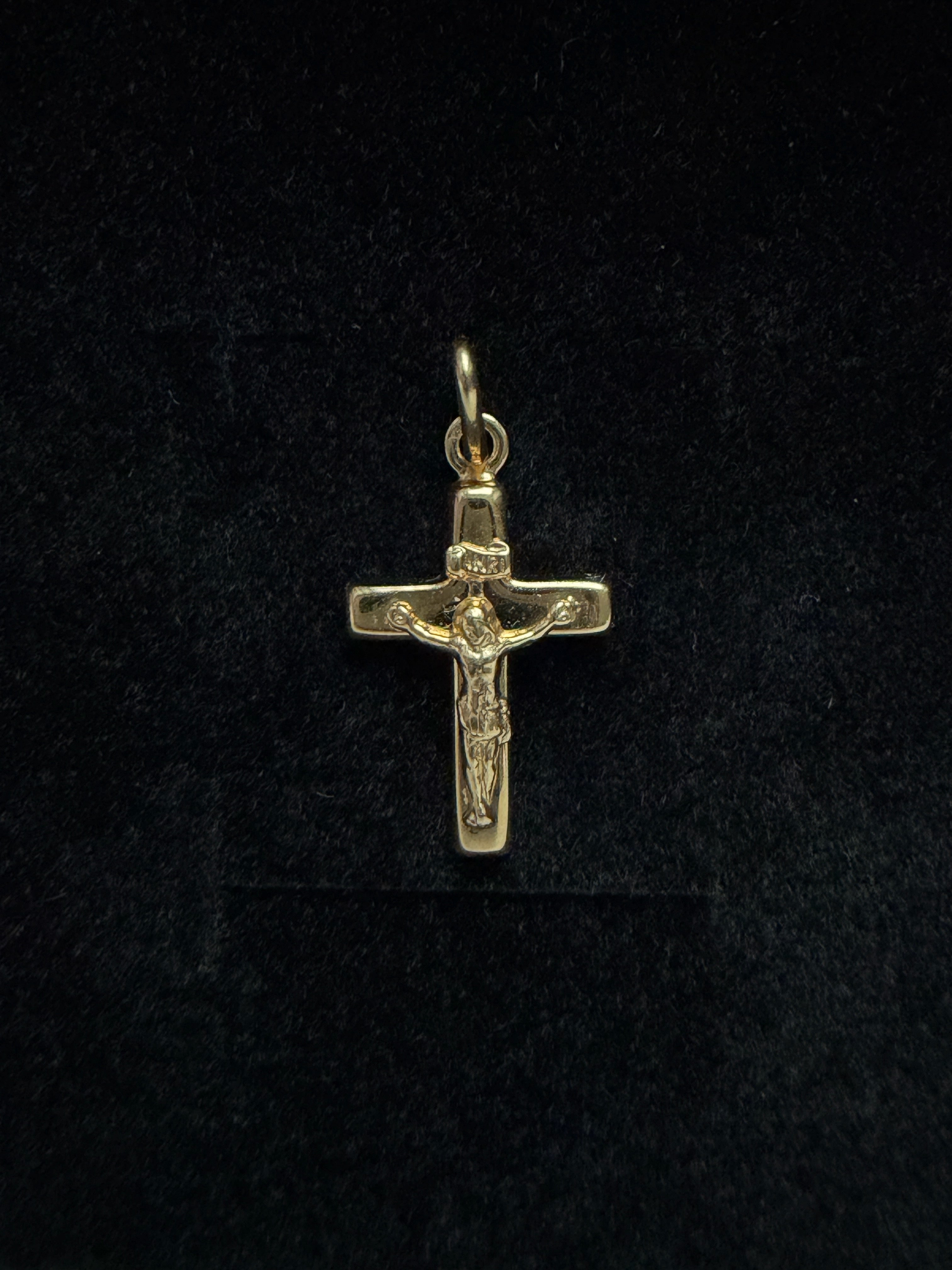 Dije Cruz Cristo Oro 18K Italiano 1.16  g