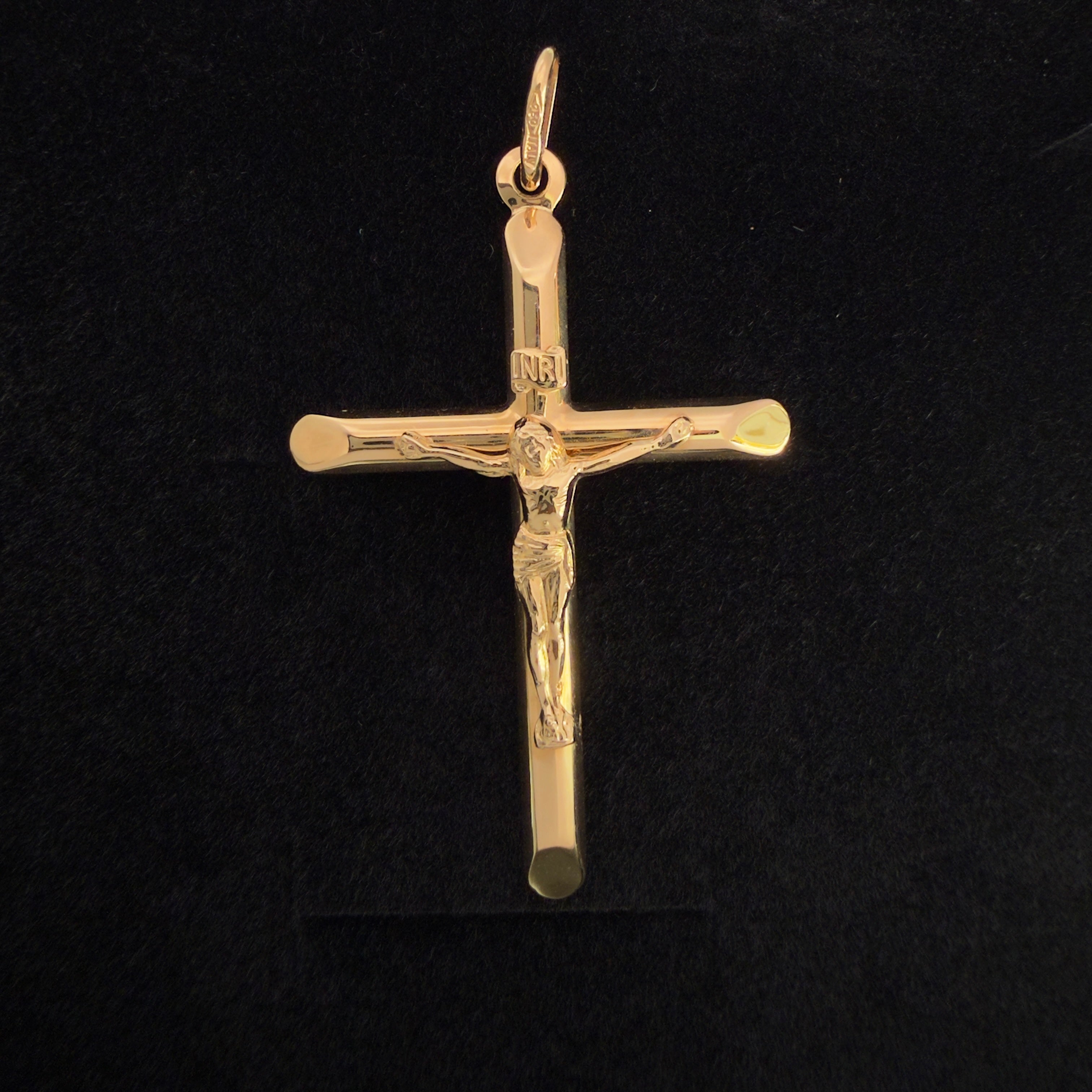 Dije Cruz Cristo Oro 18K Italiano