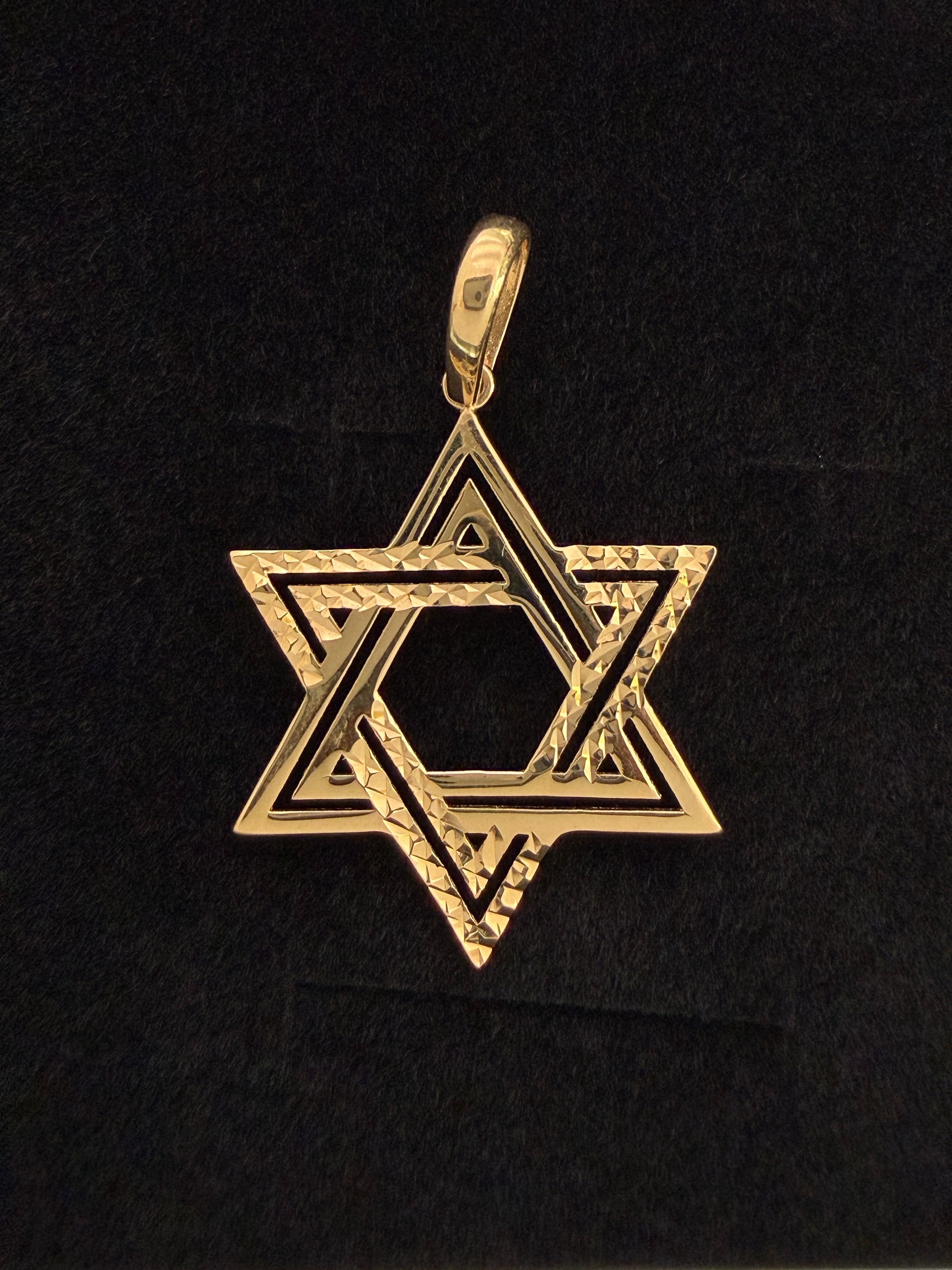 Dije Estrella de David Oro 18K Italiano 2.06  g