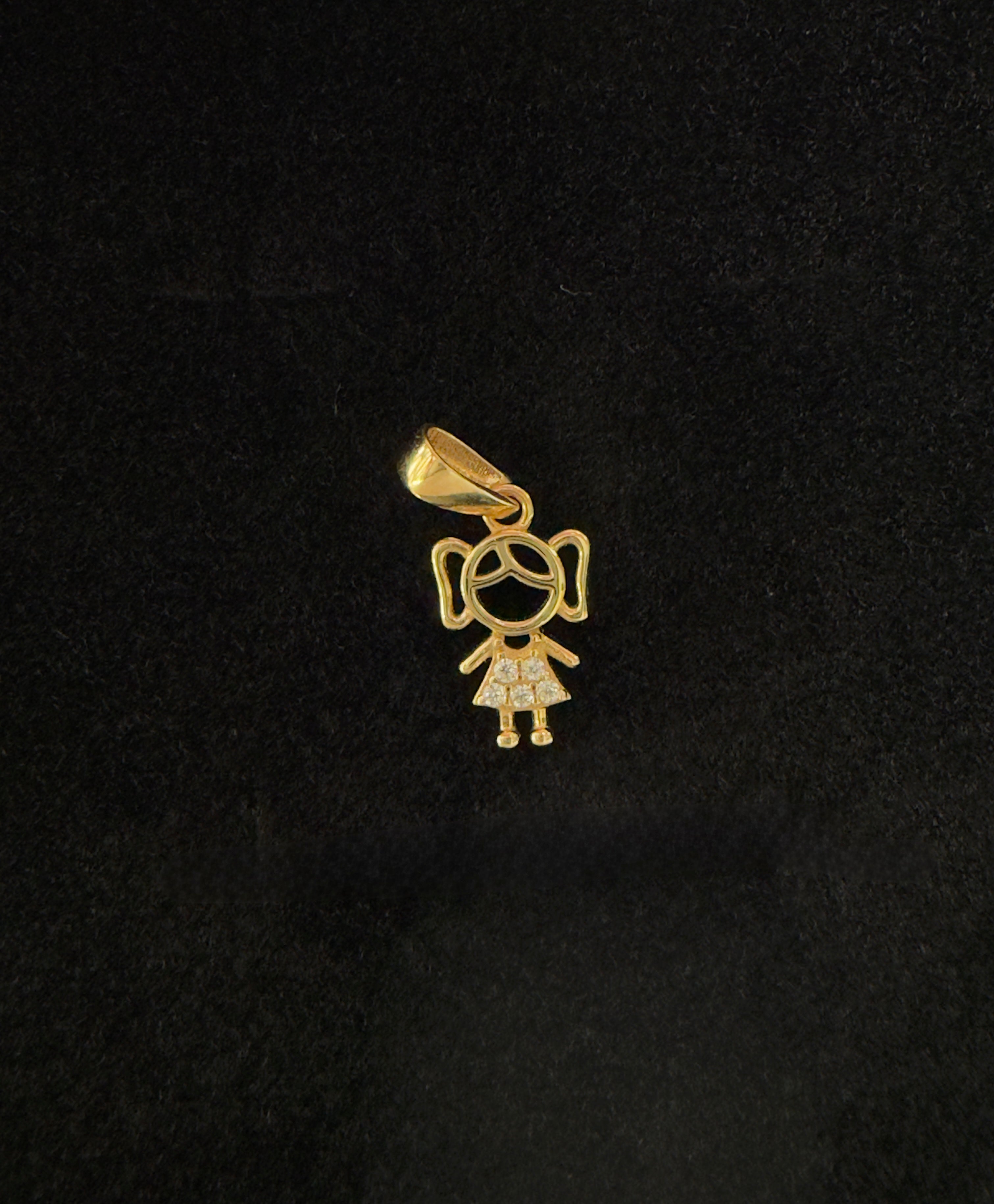 Dije Niña Oro 18K Italiano