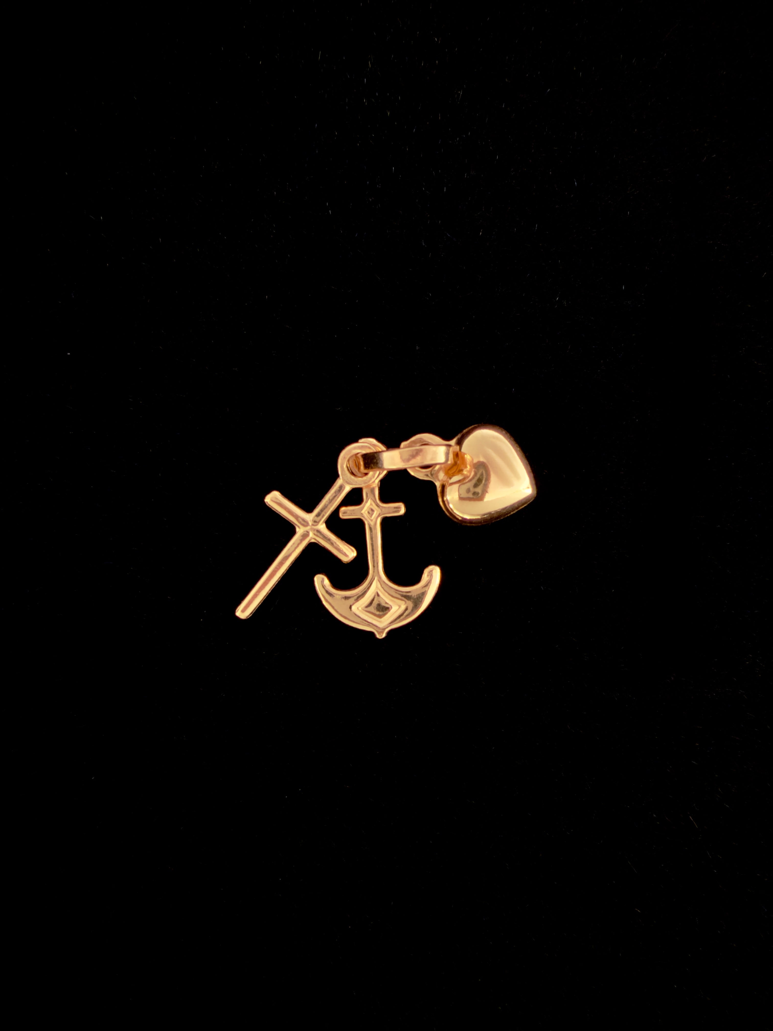 Dije 3 Gracias Oro 18K Italiano 0.87 g
