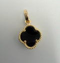 18K Gold V.C Black Pendant - 1.09 g