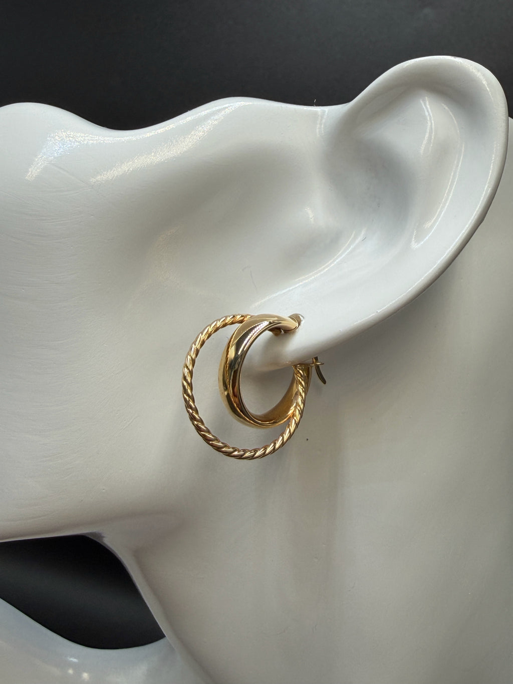 Argollas - Candongas Oro 18K Italiano 2.93  g