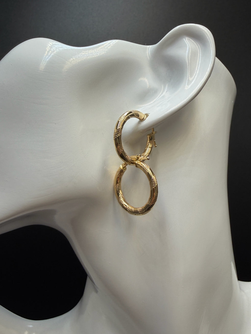 Argollas - Candongas Oro 18K Italiano 1.87 g