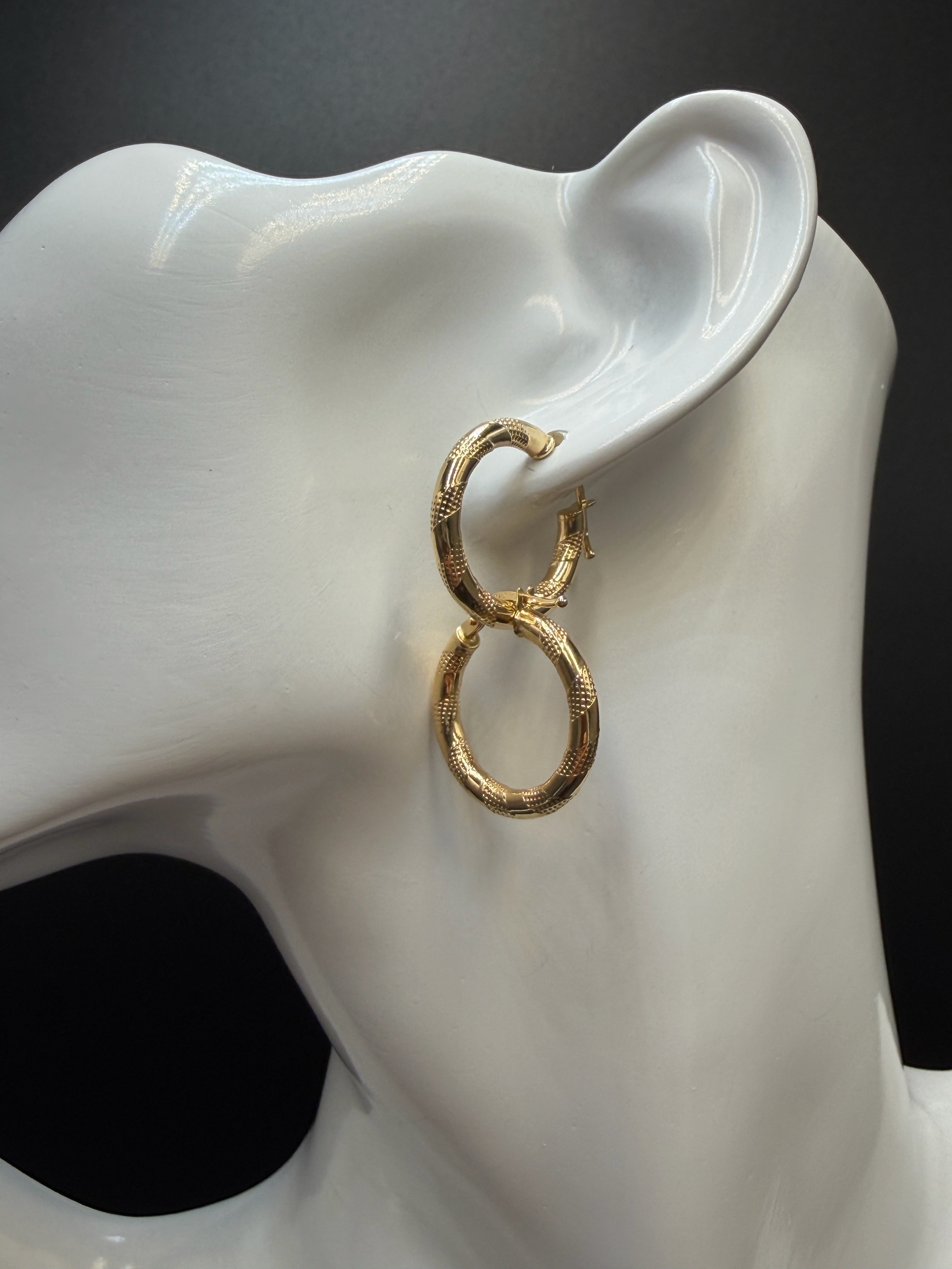Argollas - Candongas Oro 18K Italiano 1.87 g