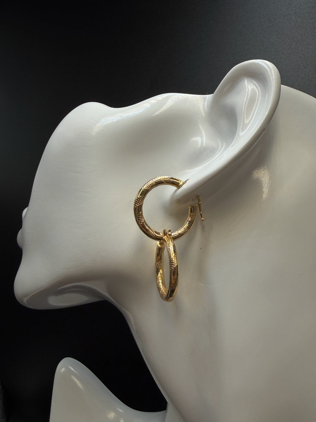 Argollas - Candongas Oro 18K Italiano 1.87 g