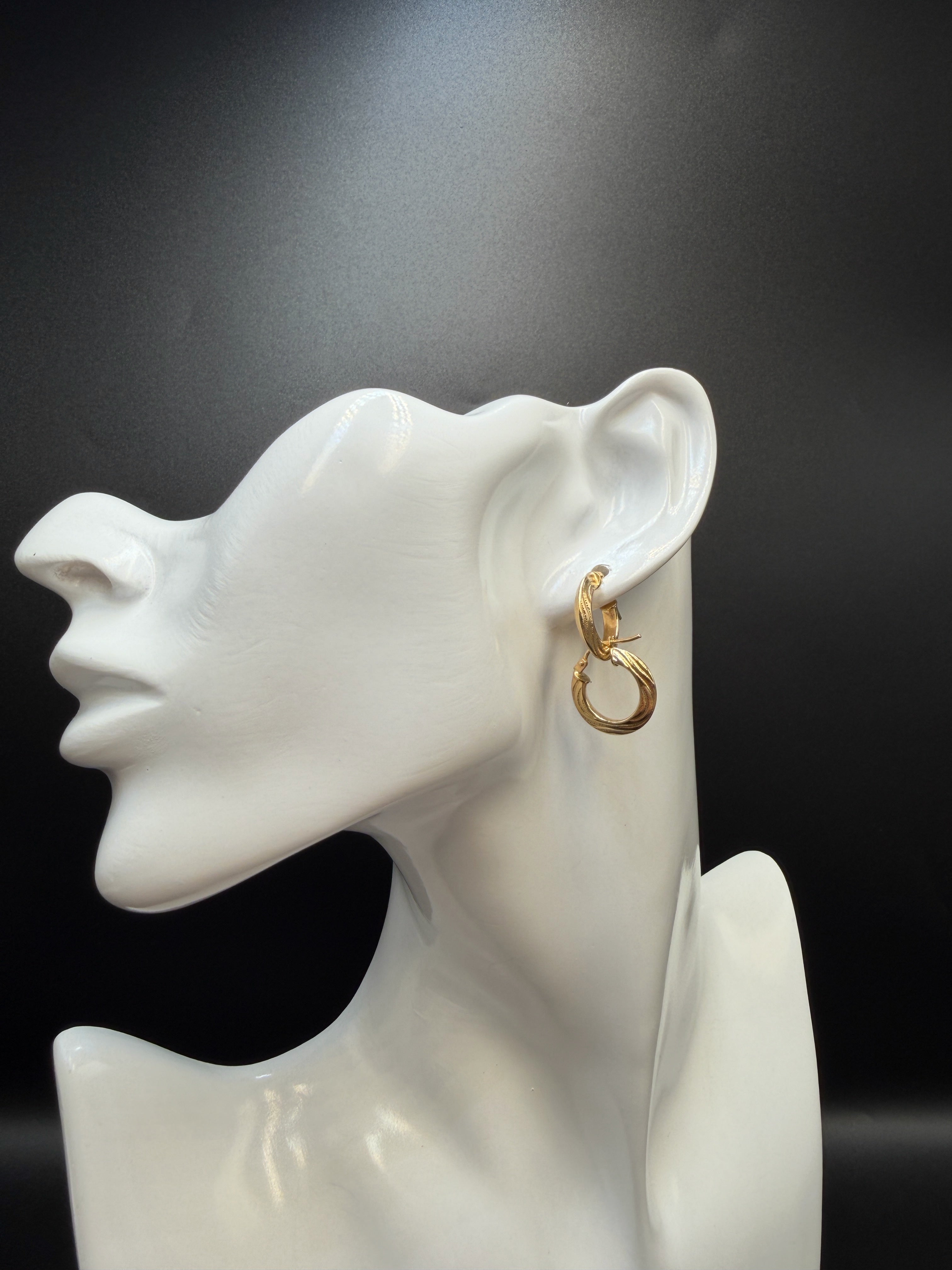 Argollas - Candongas Oro 18K Italiano 1.40 g