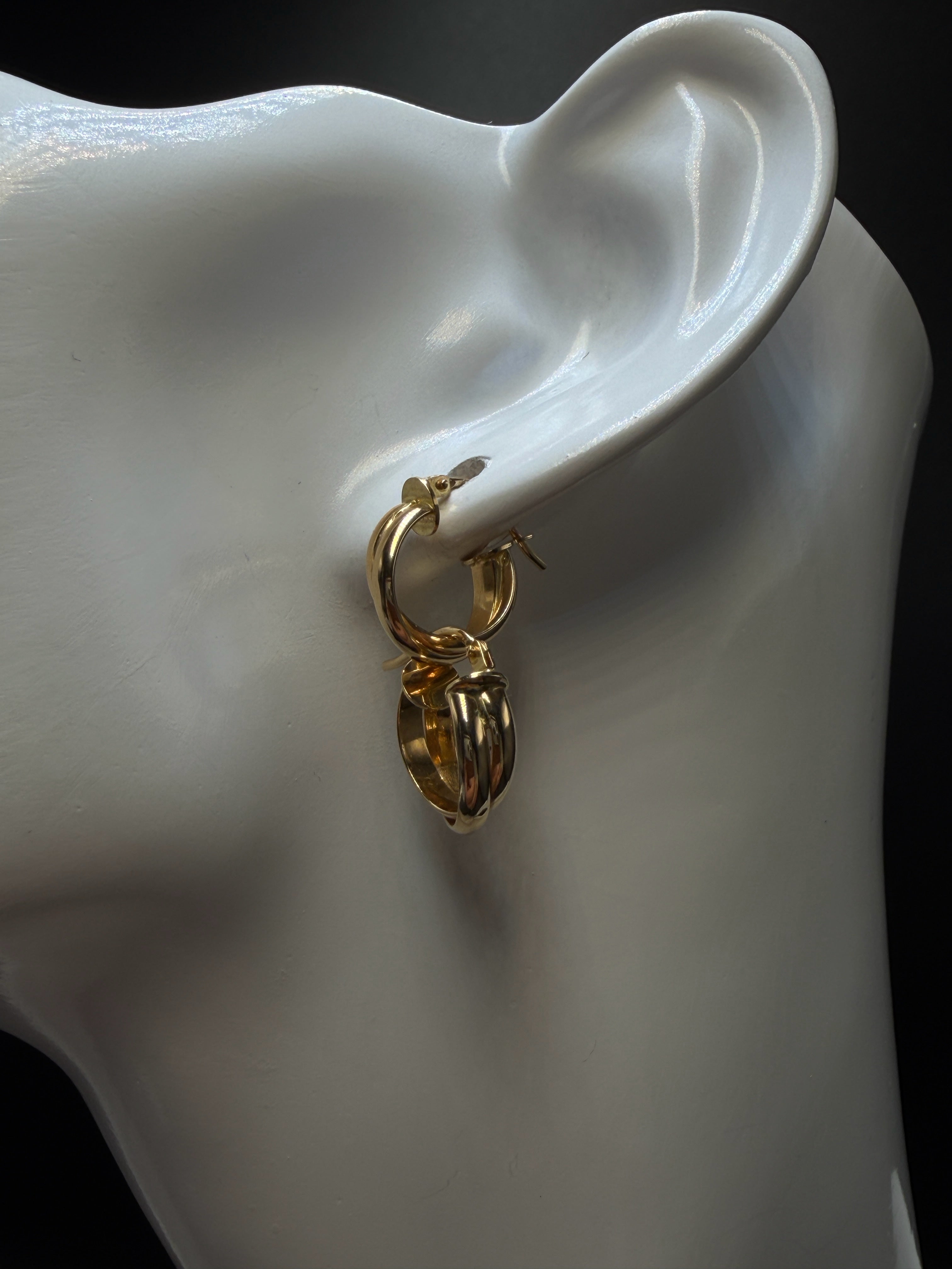 Argollas - Candongas Oro 18K Italiano 1.40 g