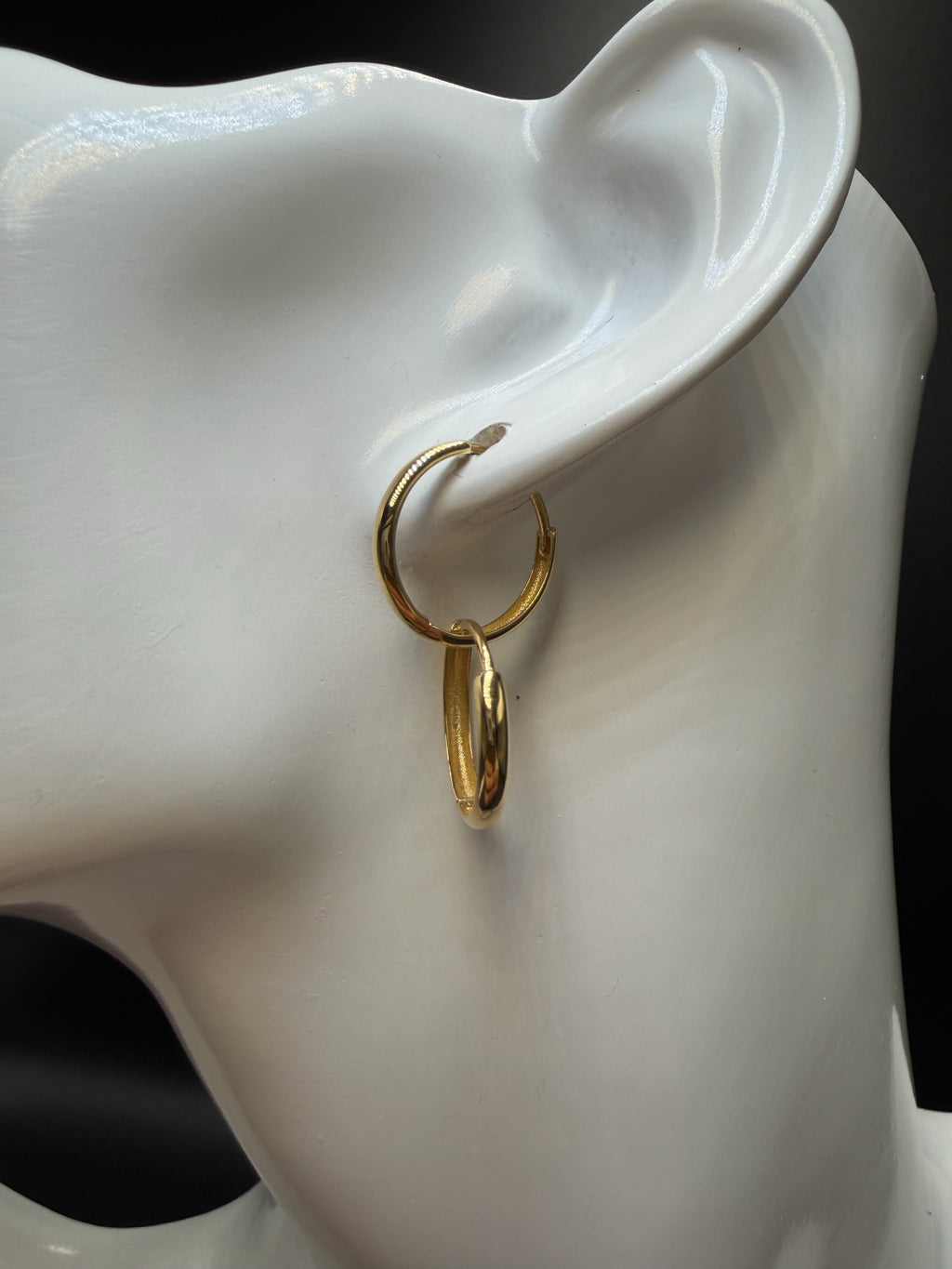Argollas - Candongas Oro 18K Italiano 1.29 g