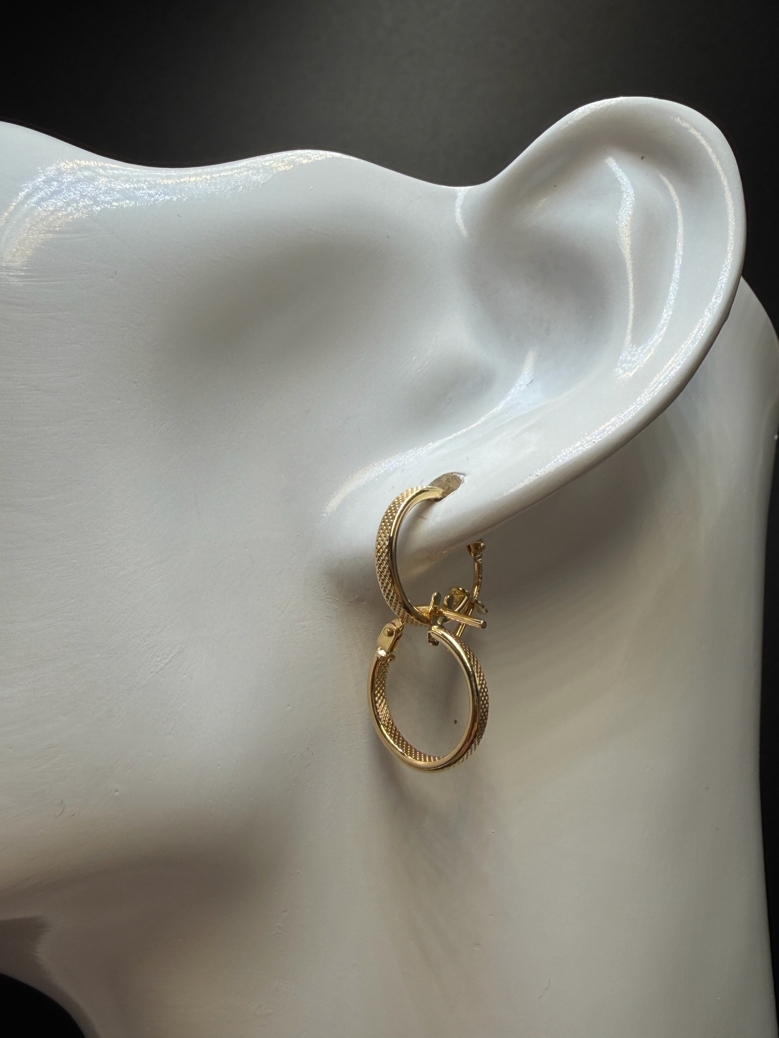 Argollas - Candongas Oro 18K Italiano 0.79 g