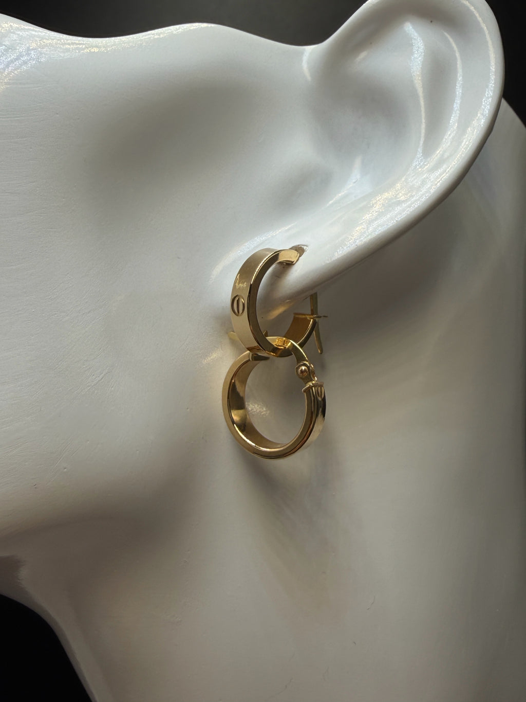 Argollas - Candongas C Oro 18K Italiano