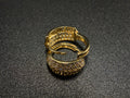 Argollas - Candongas V Oro 18K Italiano 1.90 g