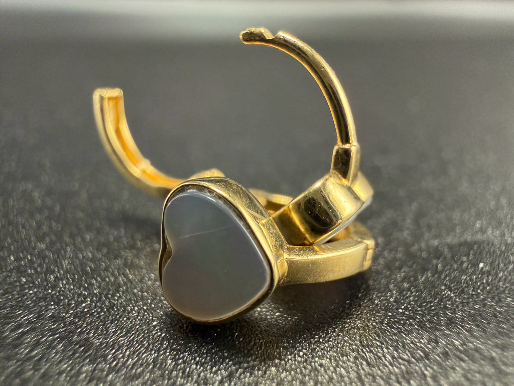 Argollas - Candongas Corazon Oro 18K Italiano 2 g