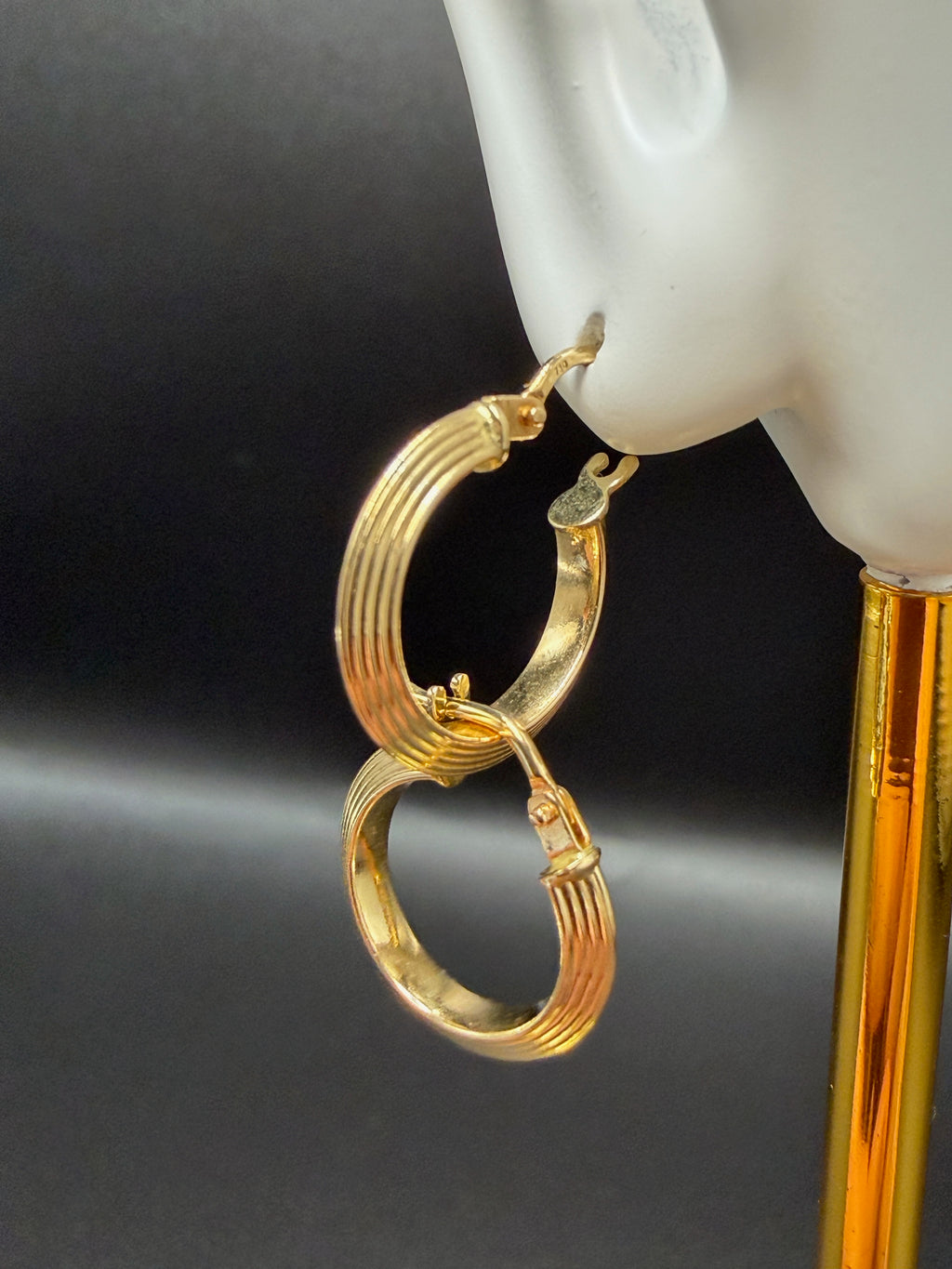 Argollas - Candongas Oro 18K Italiano 0.96 g