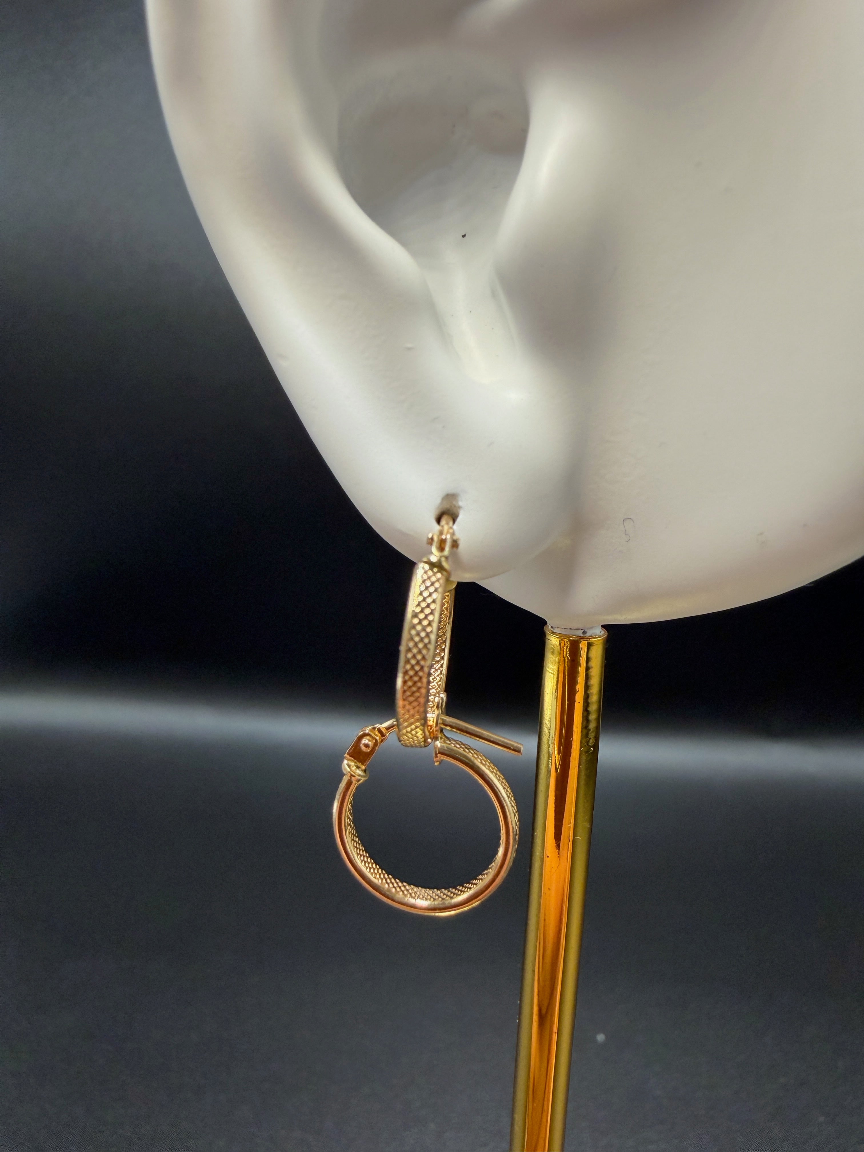 Argollas - Candongas Oro 18K Italiano 0.80 g