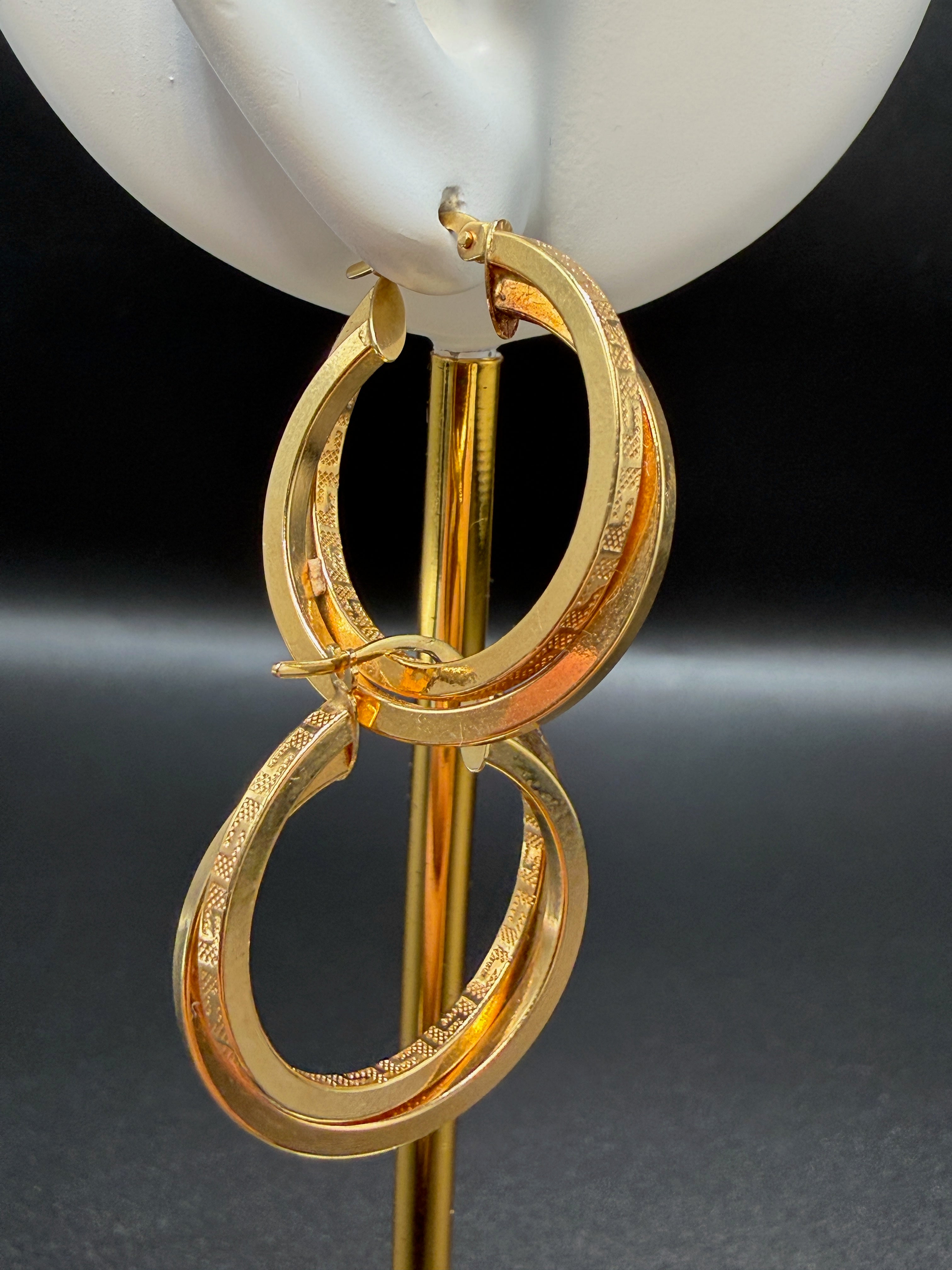 Argollas - Candongas Oro 18K Italiano 3.50 g