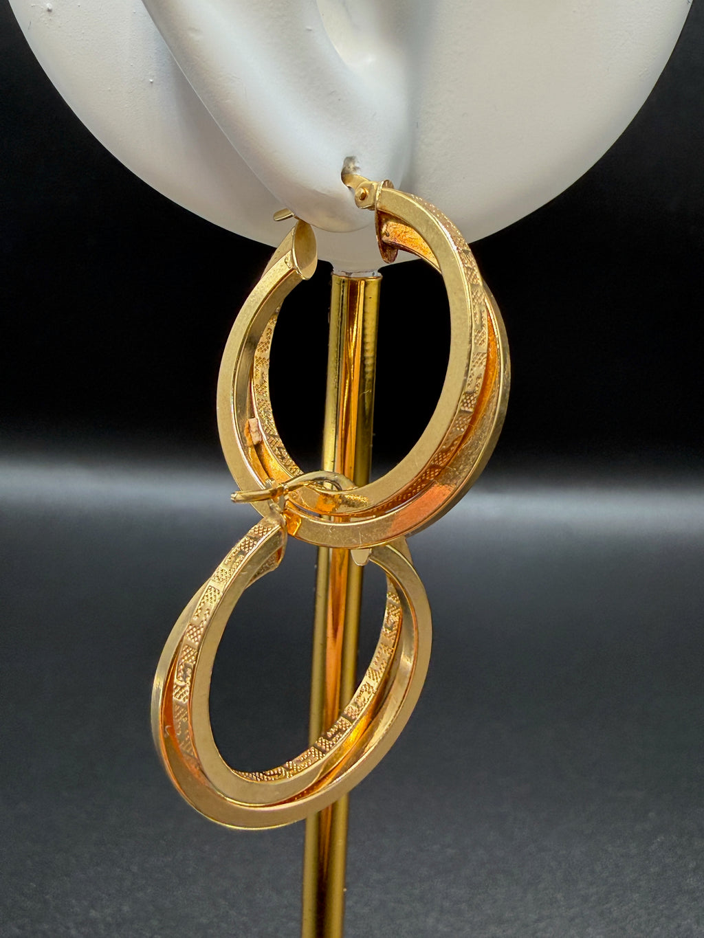 Argollas - Candongas Oro 18K Italiano 3.50 g