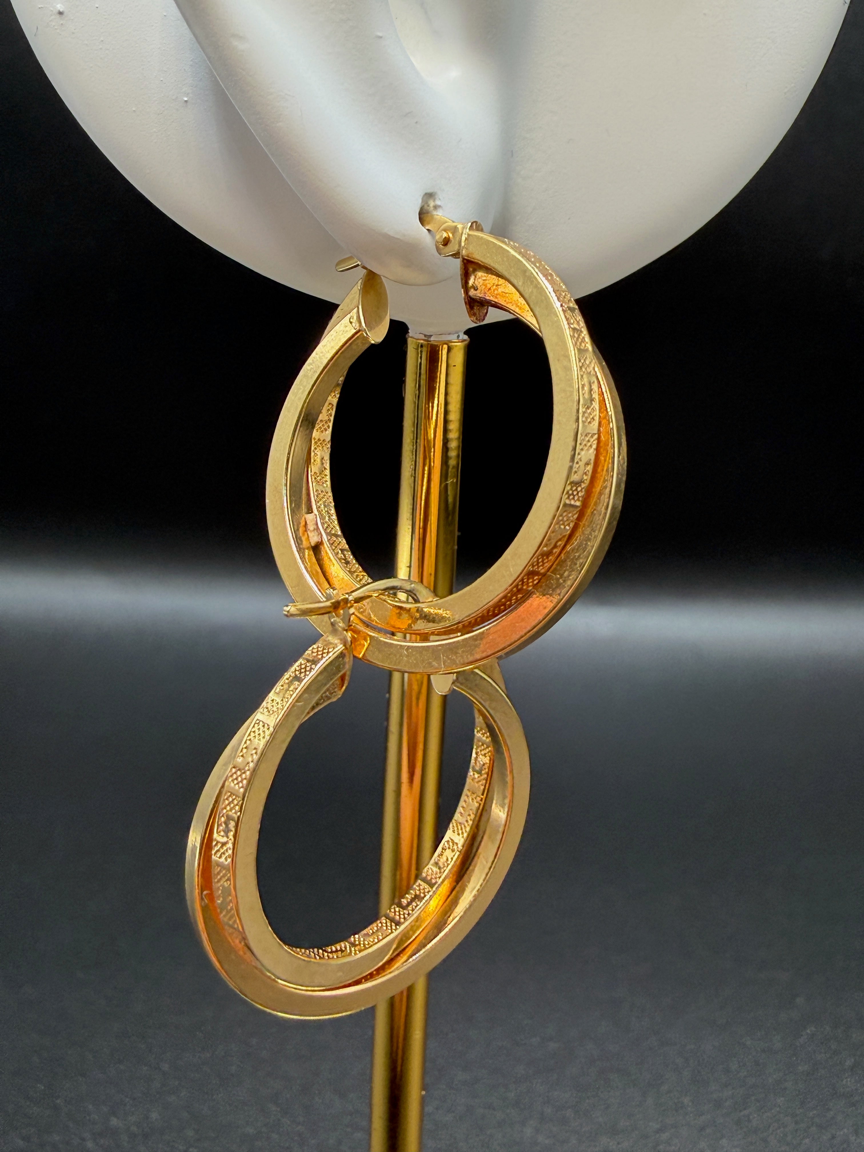Argollas - Candongas Oro 18K Italiano 3.50 g